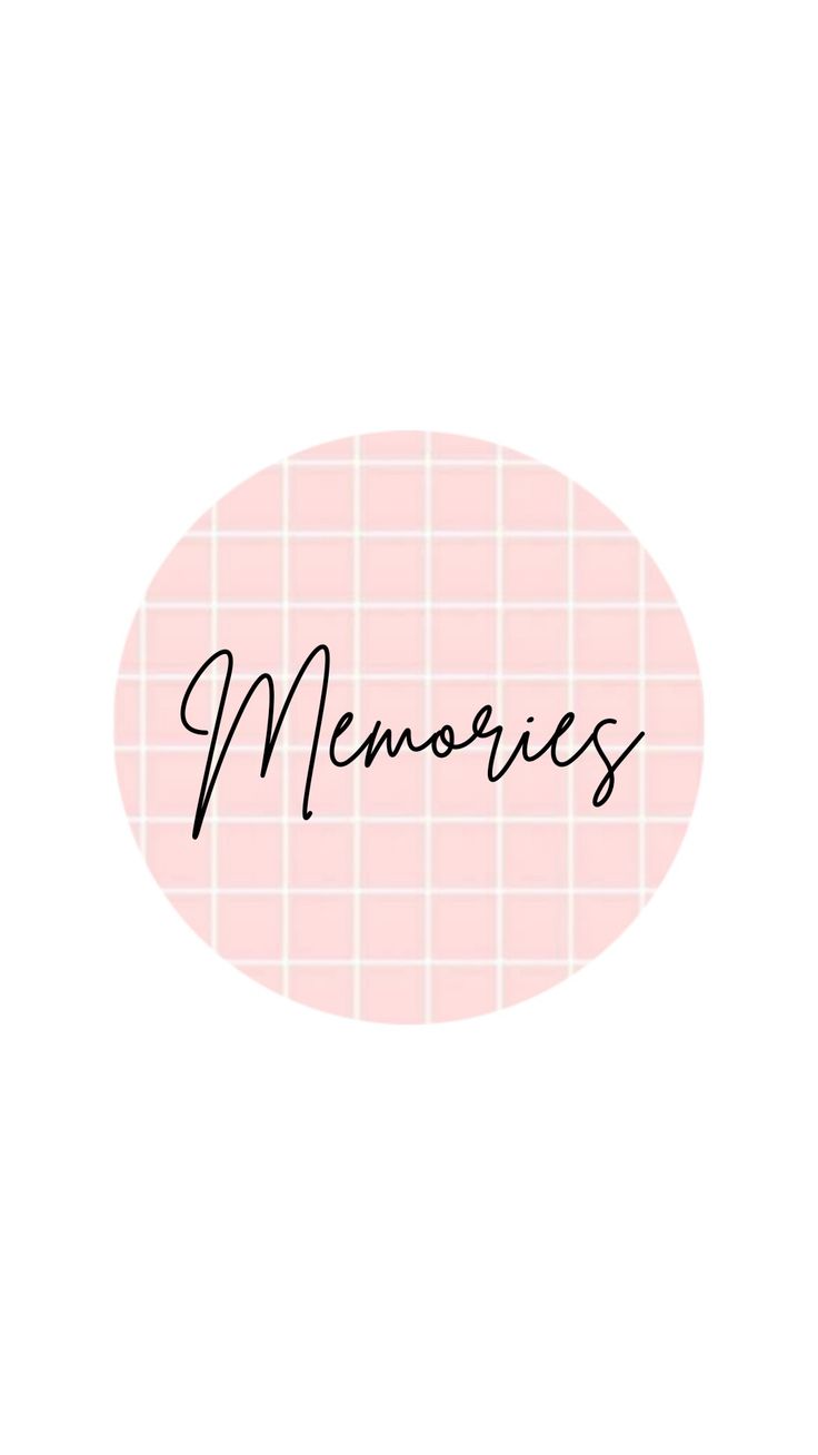 Memories, Handschrift, Kreis, Rosa Karomuster, Minimalistisch, Sperrbildschirm fürs iPhone