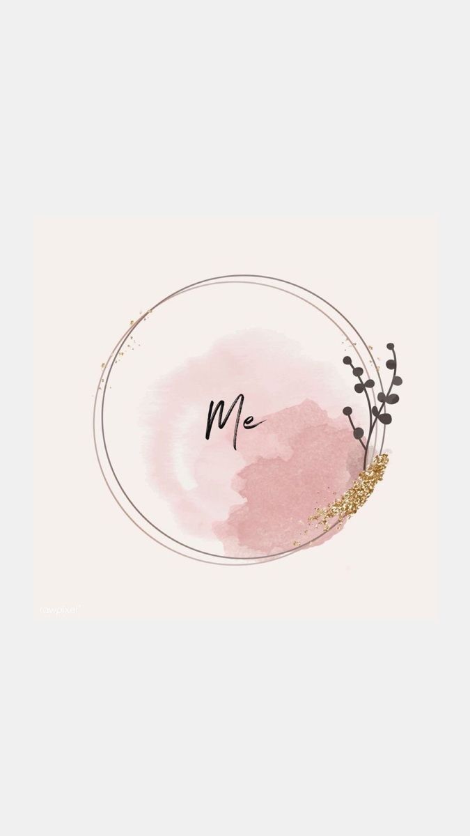 Me, Aquarell, Kreis, Rosa, Minimalistisch, Hintergrundbild für iPhone und Android