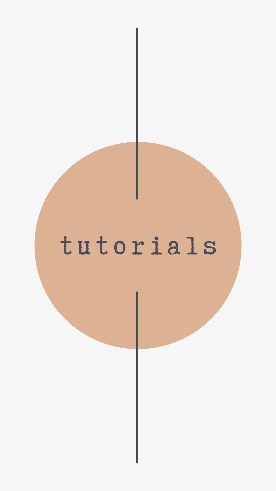 Tutorials, Kreis, Linie, Minimalistisch, Terrakotta, HD, Handy-Hintergrund im Hochformat