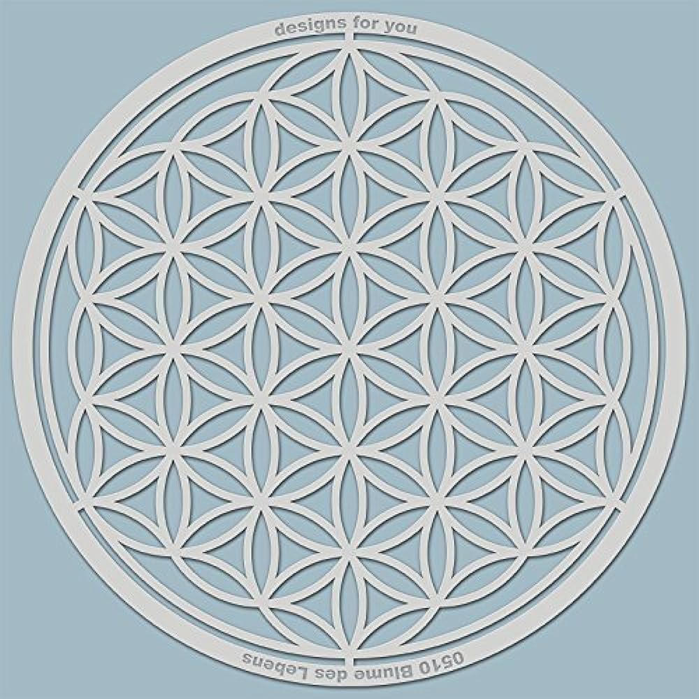 Blume des Lebens, Grauer Hintergrund, Ornament, Heilige Geometrie, Symmetrie, Wallpaper