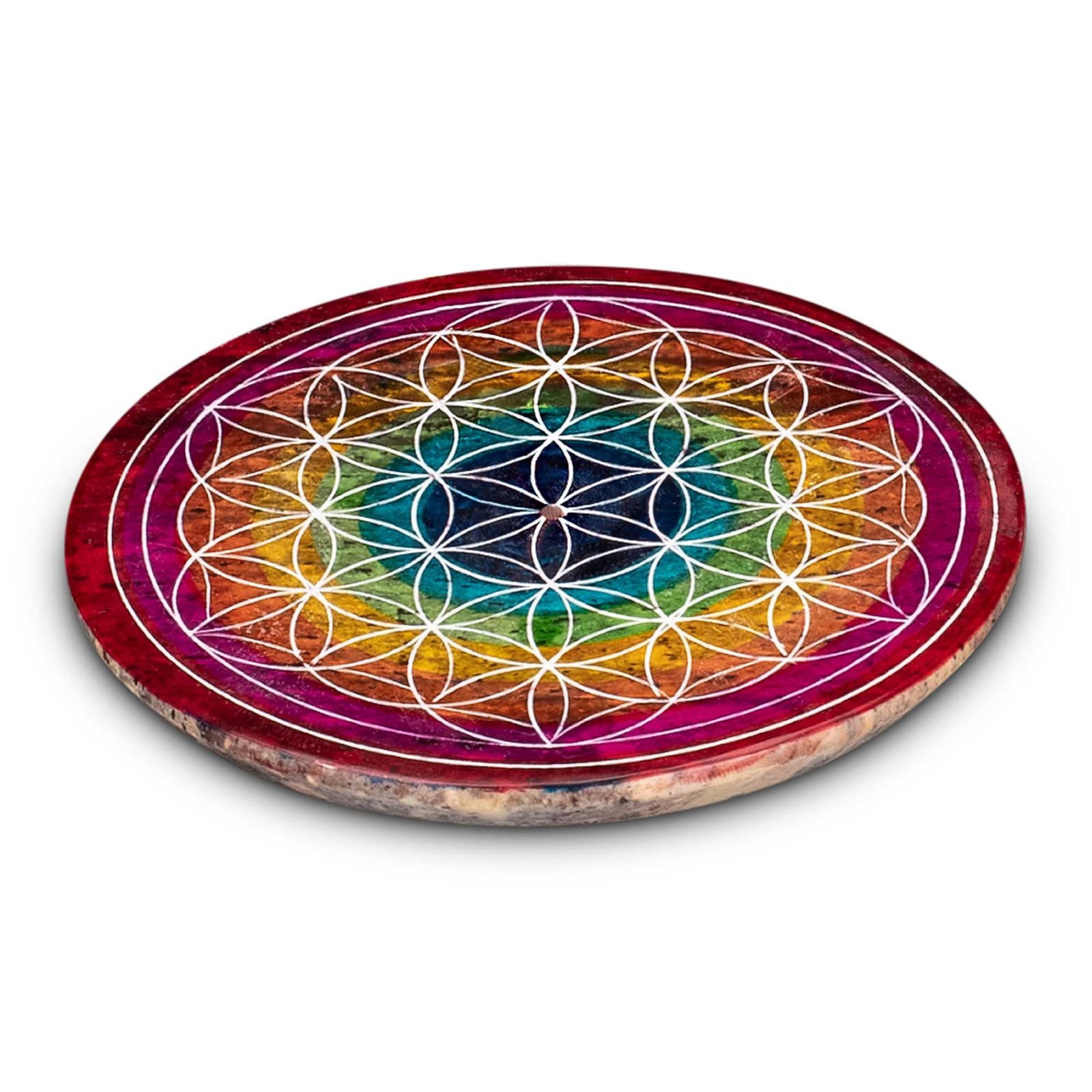 Blume des Lebens, Untersetzer, Regenbogenfarben, Rot, Heilige Geometrie, HD, Tablet-Hintergrund