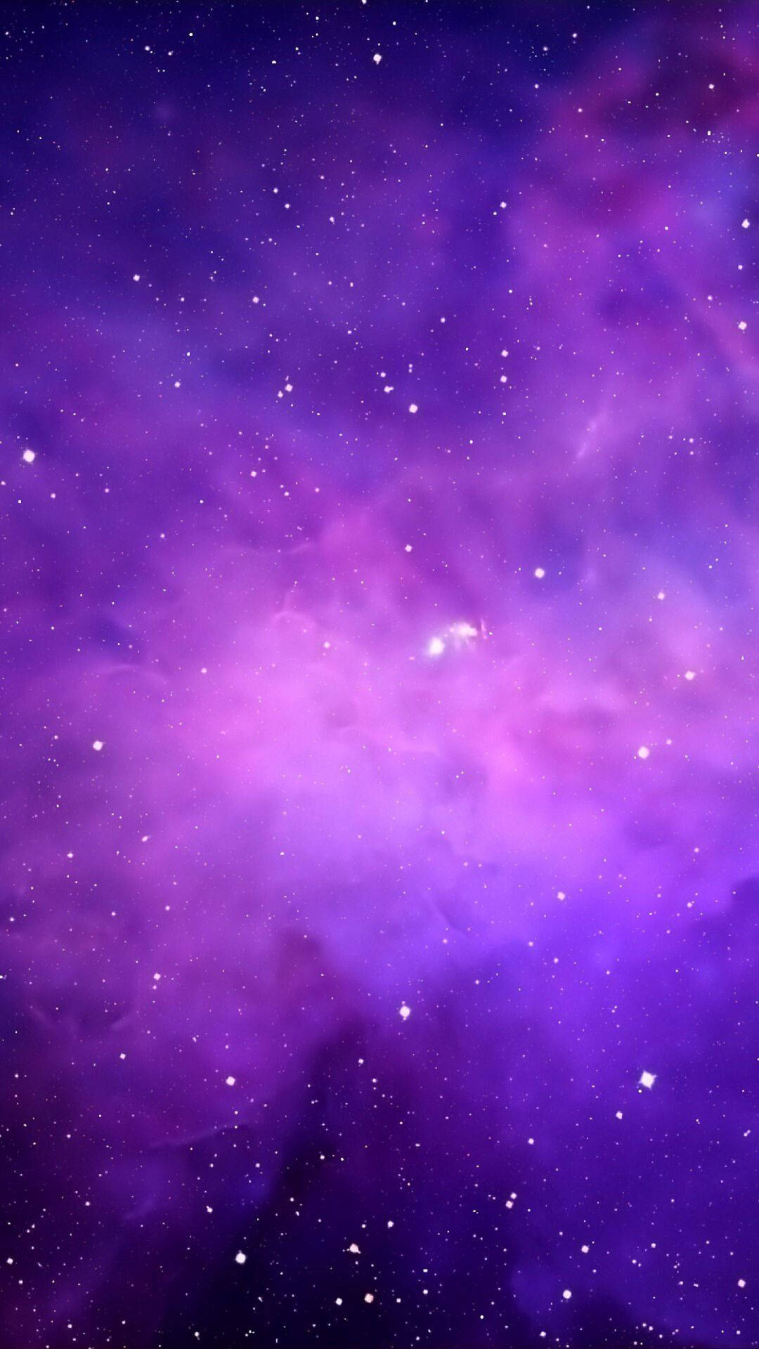 Galaxie, Nebel, Lila, Sterne, Weltraum, Hochformat, Hintergrundbild fürs Smartphone