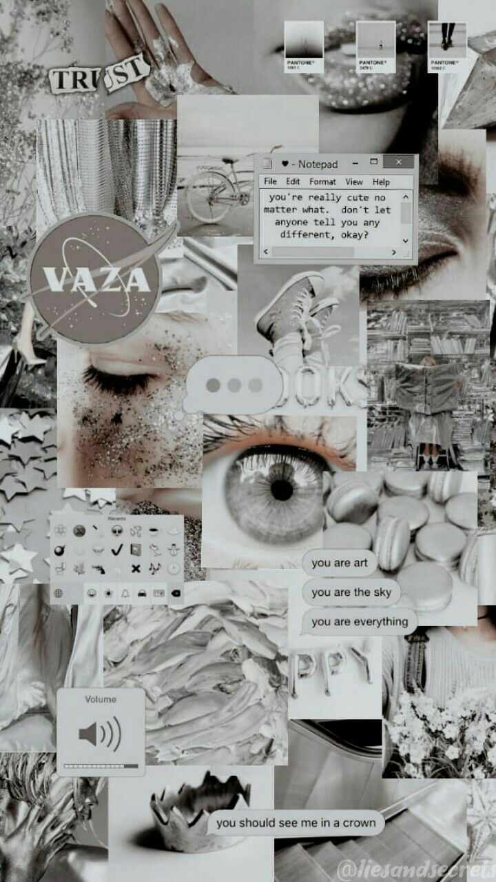 Collage, Grau, Auge, Ästhetik, Vintage, HD, Hintergrundbild fürs Handy