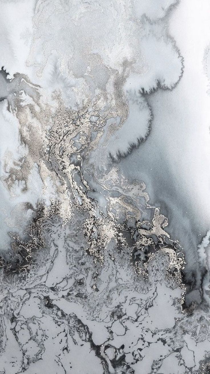 Marmor, Silberne Adern, Abstrakt, Grau, Weiß, Hochformat, Hintergrundbild fürs Smartphone