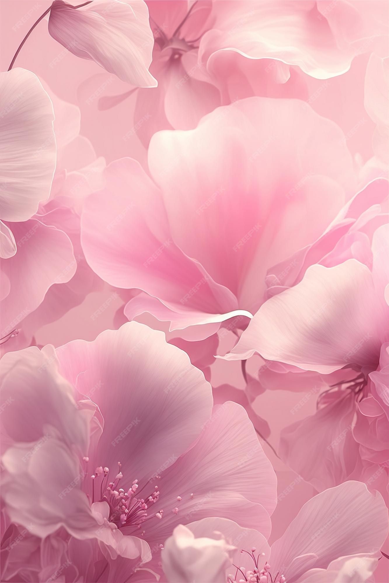 Rosa Blütenblätter, Pastell, Weich, Abstrakt, Zart, Hintergrundbild für iPhone und Android