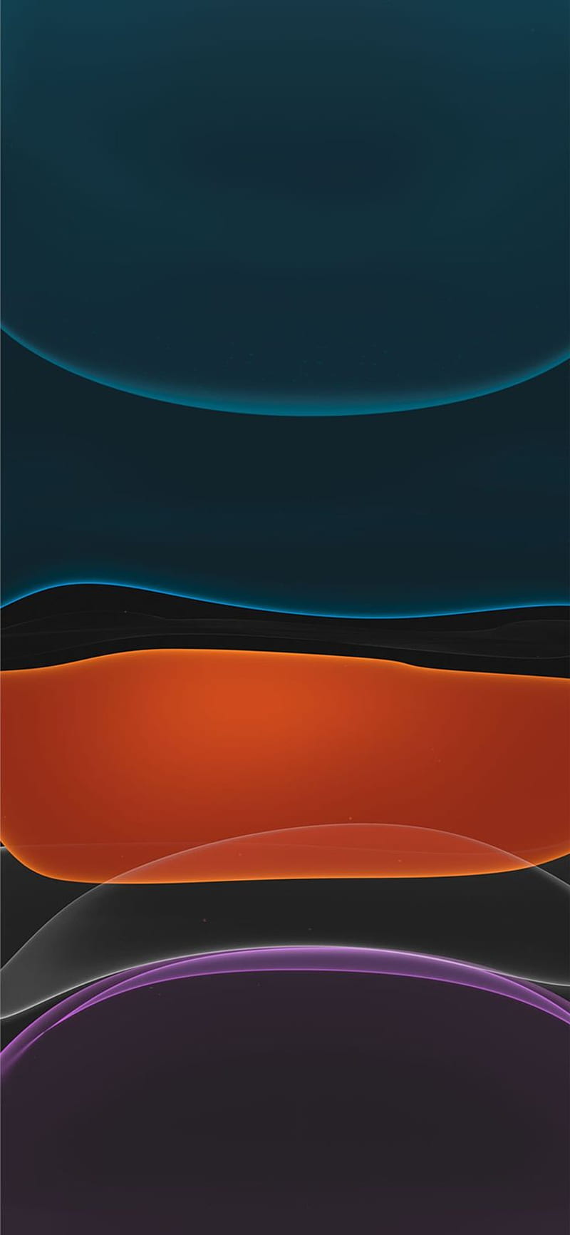Abstrakt, Wellen, Streifen, Dunkelgrün, Orange, HD, Handy-Hintergrund im Hochformat