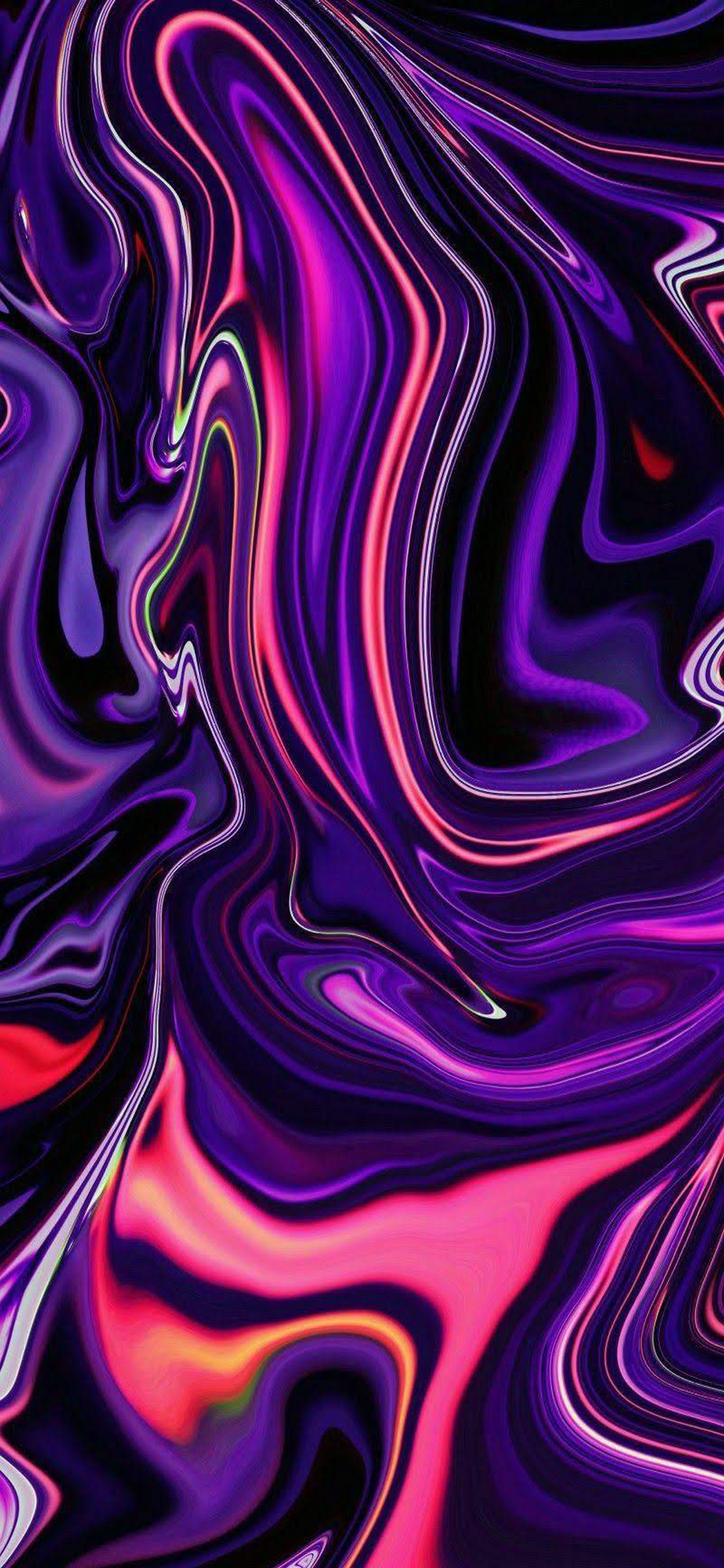 Flüssige Kunst, Abstrakt, Lila, Pink, Wirbel, iPhone 17 Pro, Handy-Hintergrundbild
