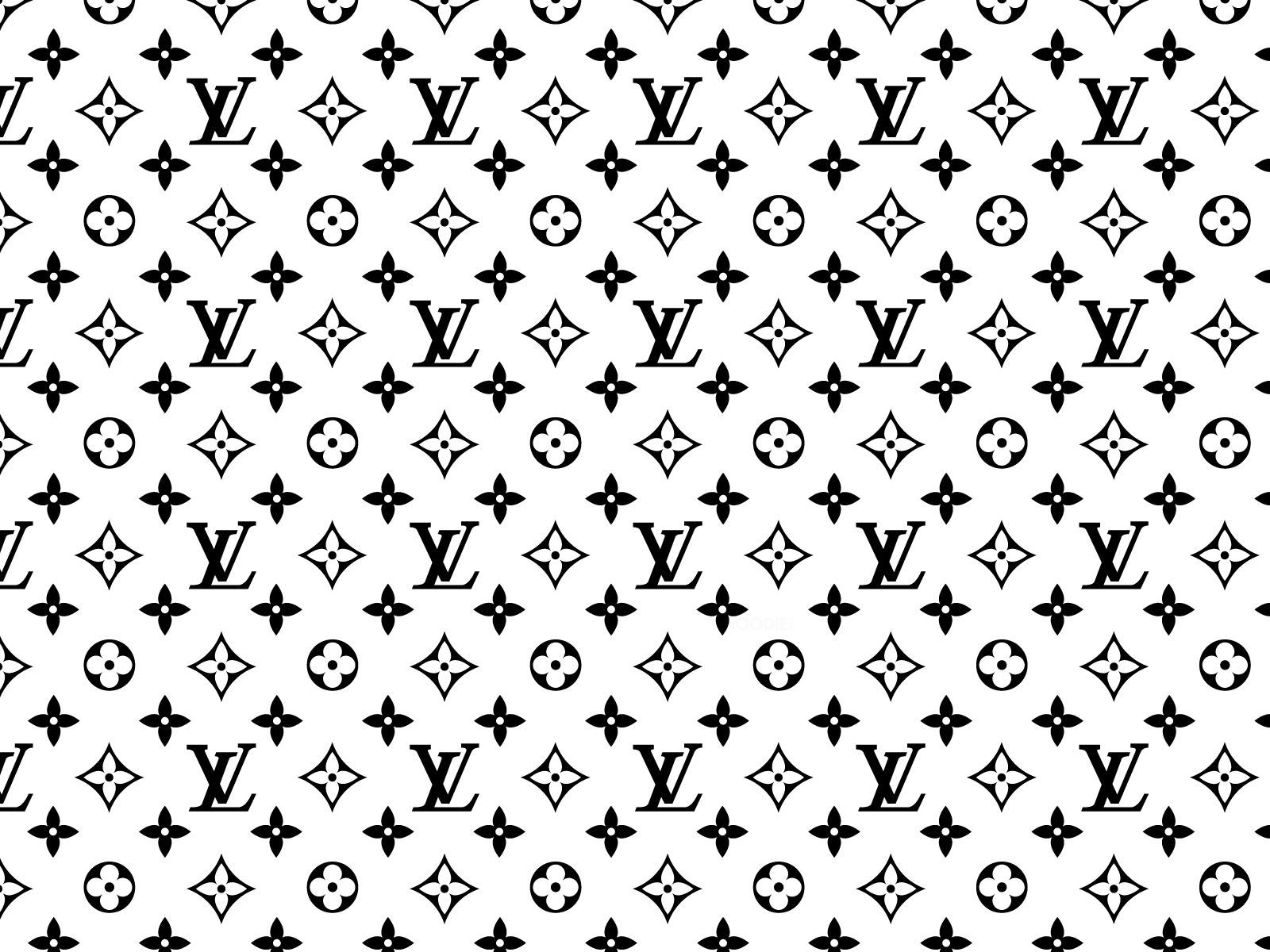 Louis Vuitton, Monogramm, Muster, Schwarzweiß, Luxusmarke, HD, Tablet-Hintergrund