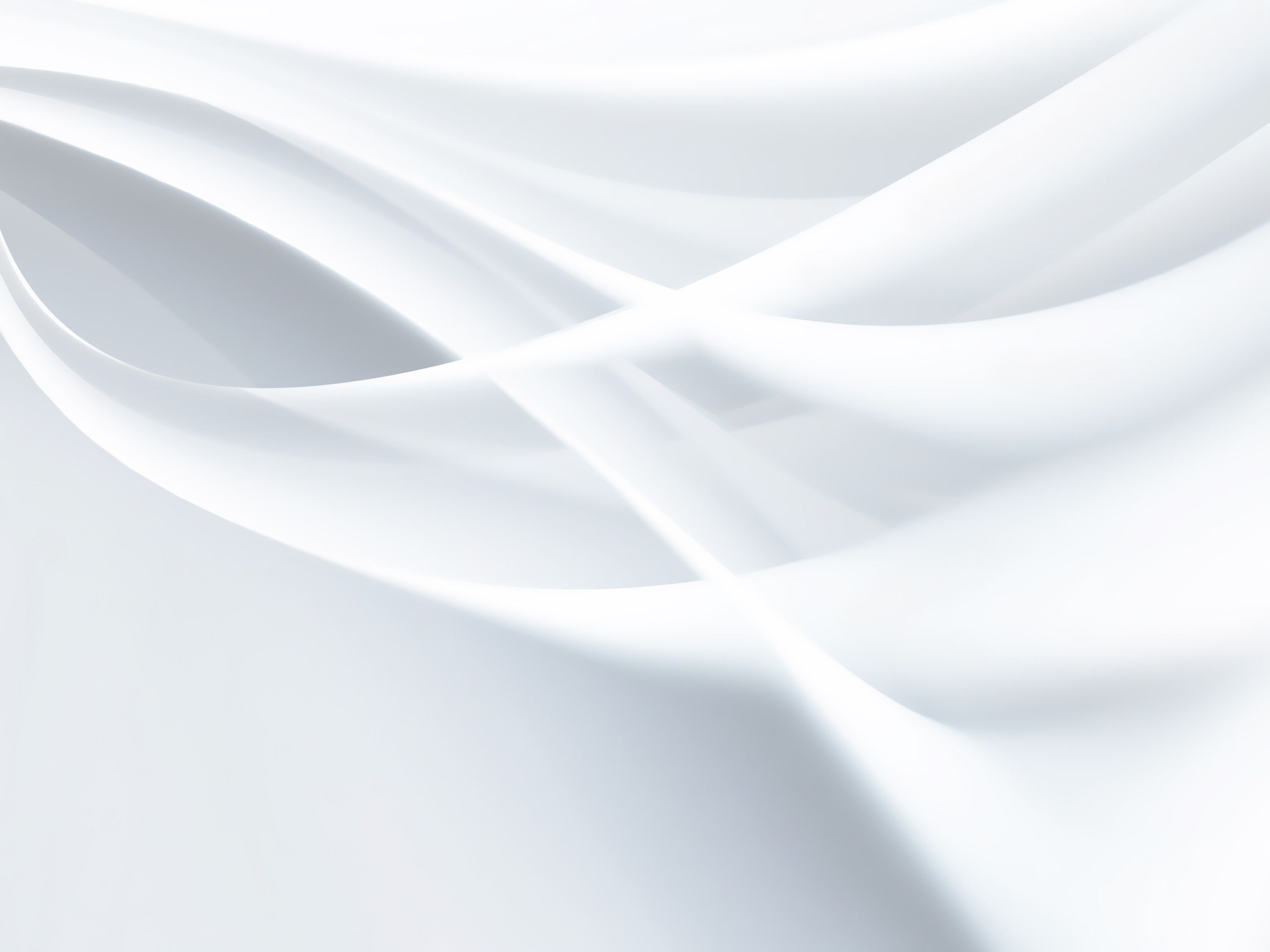Weiße Wellen, Abstrakt, Fließende Linien, Hellblau, 3D, 2K, iPad-Hintergrundbild