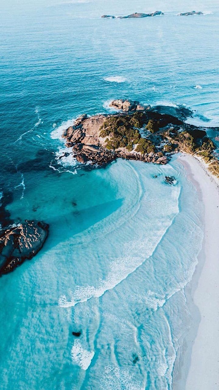 Insel, Luftaufnahme, Türkises Wasser, Sandbank, HD, Hintergrundbild fürs Handy
