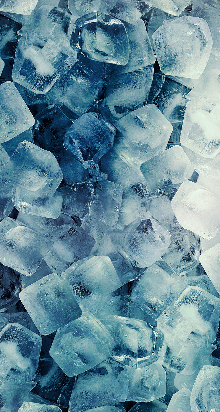 Eiswürfel, Blau, Kühl, Textur, Nahaufnahme, HD, Sperrbildschirm fürs iPhone