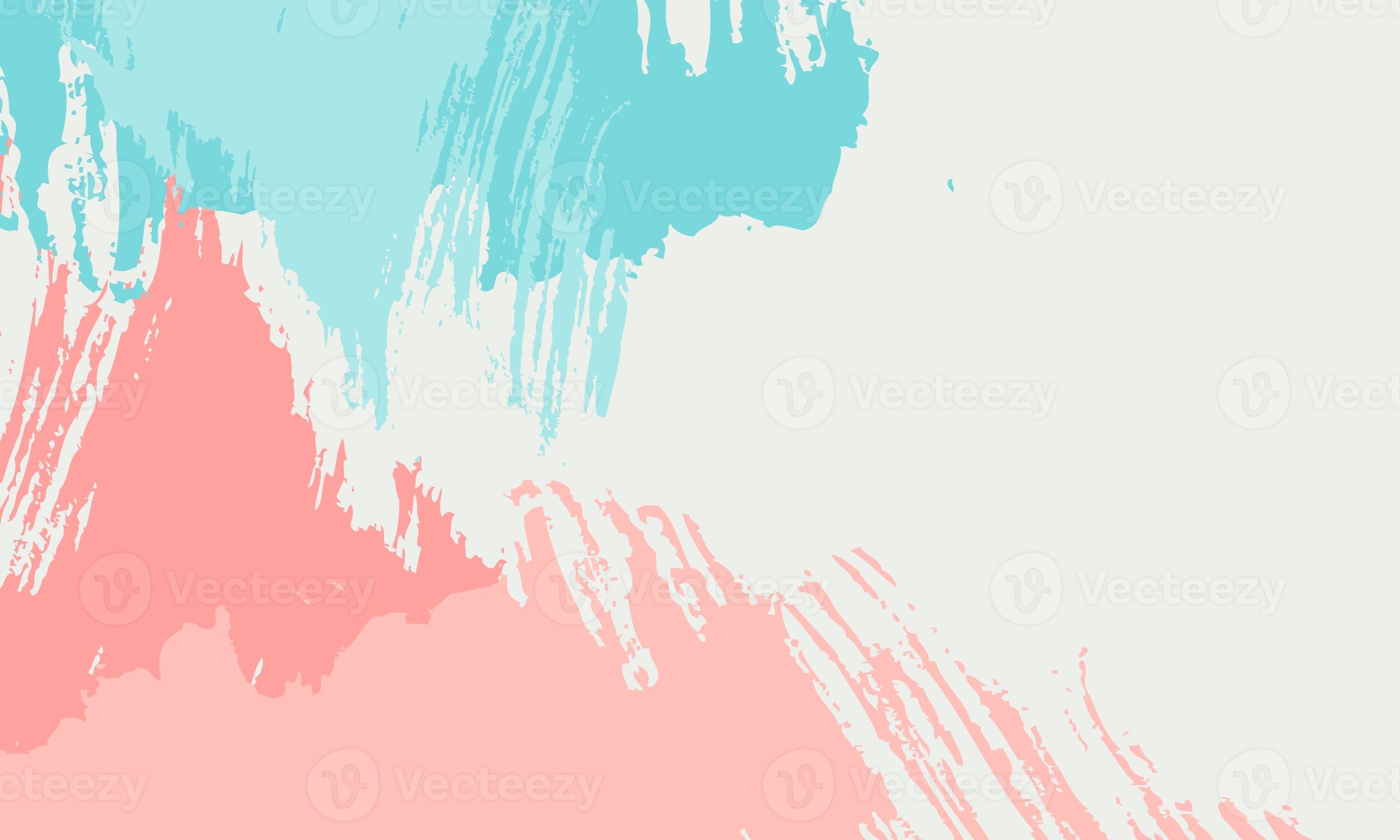 Pinselstriche, Abstrakt, Pastellfarben, Türkis, Rosa, 2K, Hintergrundbild für den PC