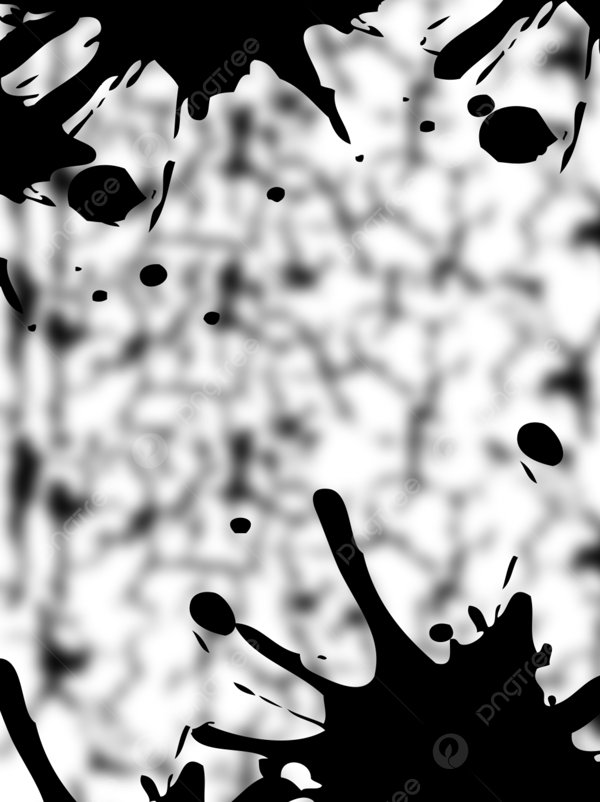 Tintenkleckse, Schwarzweiß, Abstrakt, Spritzer, Flecken, Full HD, Tablet-Hintergrund