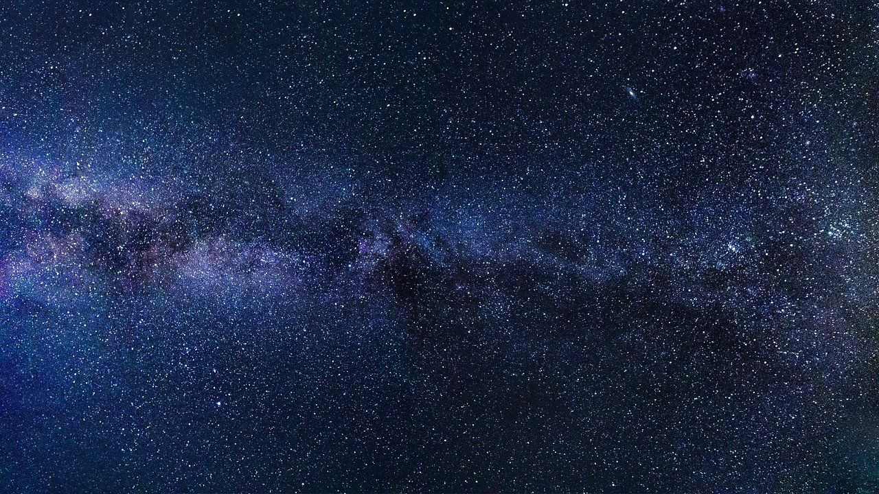 Milchstraße, Sternenhimmel, Galaxie, Nacht, Weltraum, 16:9, HD-Hintergrundbild für den Desktop