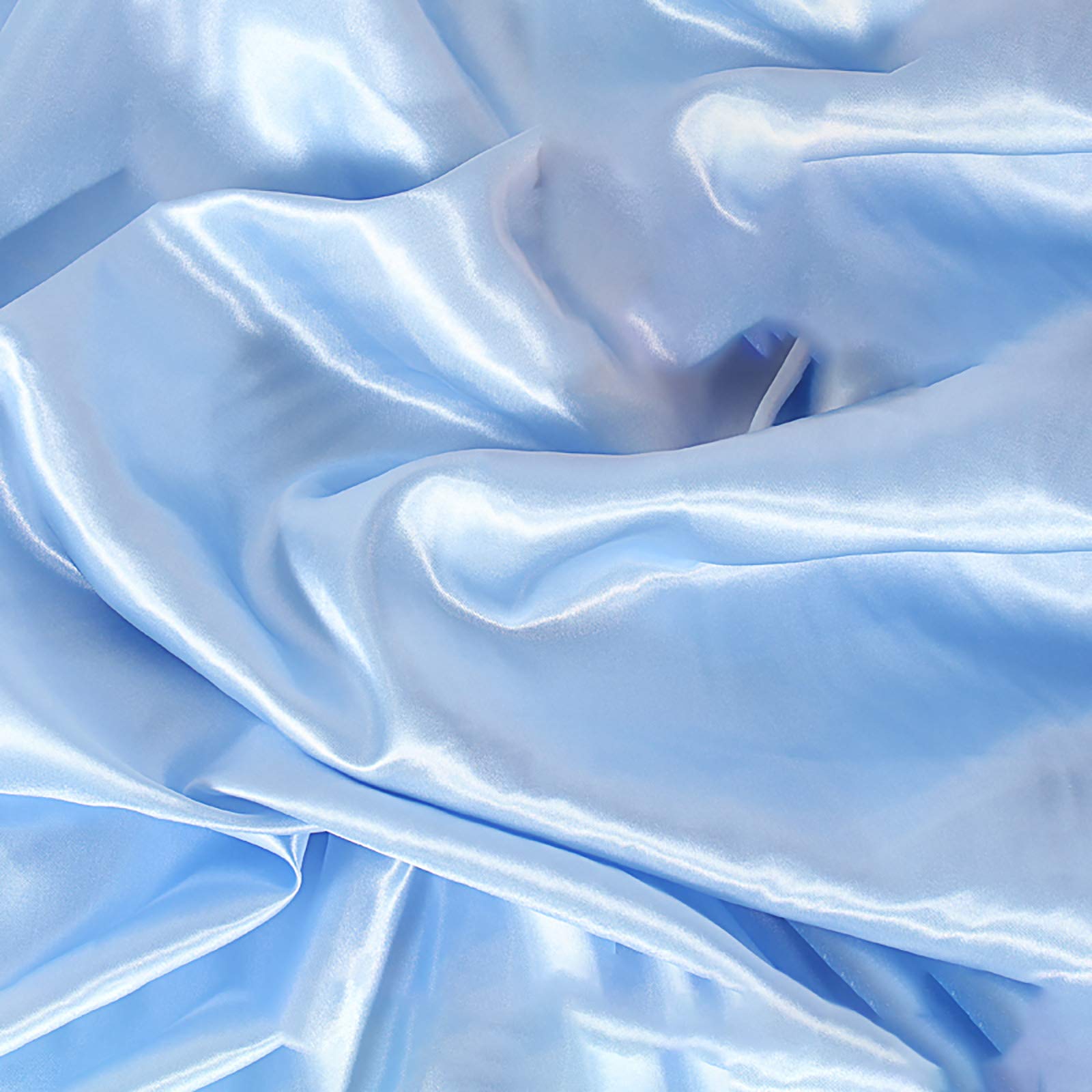 Satin, Stoff, Falten, Glänzend, Babyblau, HD, Hintergrundbild fürs Tablet