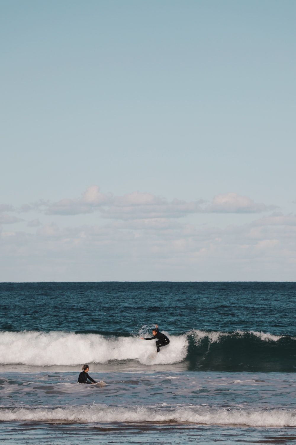 Surfer, Ozean, Wellen, Bewölkt, HD, Sperrbildschirm fürs iPhone