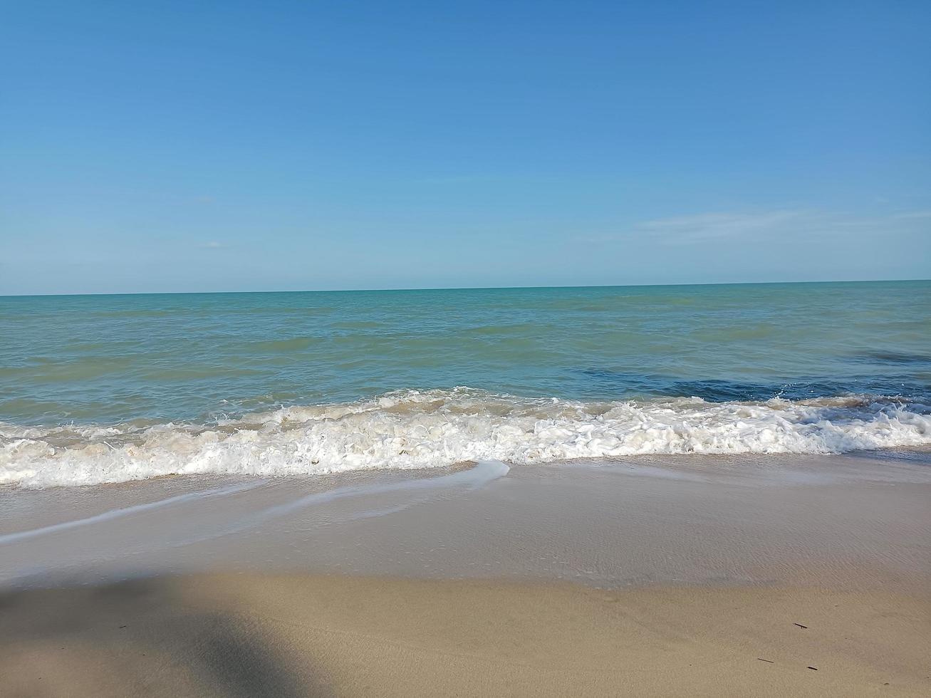 Strand, Meer, Wellen, Blauer Himmel, HD, Hintergrundbild fürs Tablet