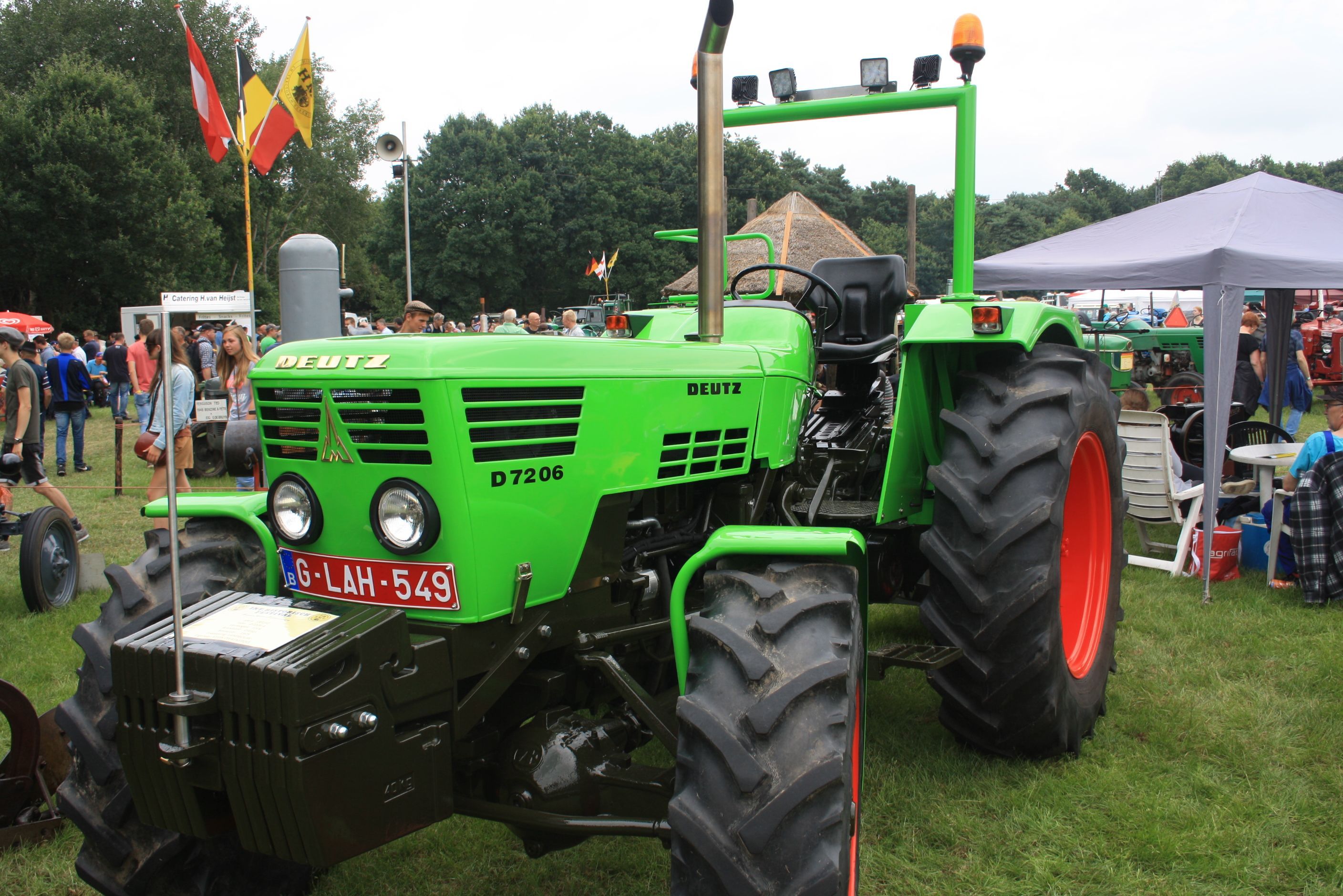 Deutz D 7206, Deutz, Oldtimer-Traktor, Traktorentreffen, Grün, 2K, Windows-Hintergrundbild