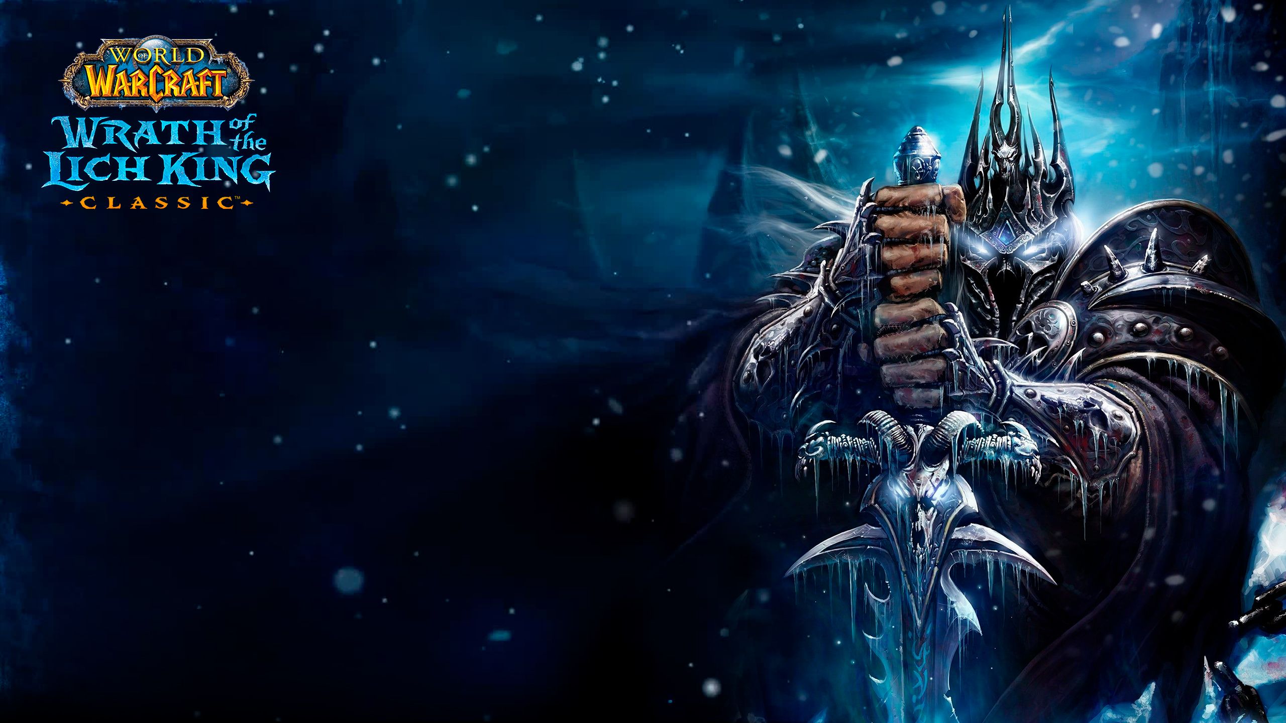 Wrath of the Lich King Classic, Lichkönig, World of Warcraft, Frostgram, Weltall, 1440p-Hintergrundbild