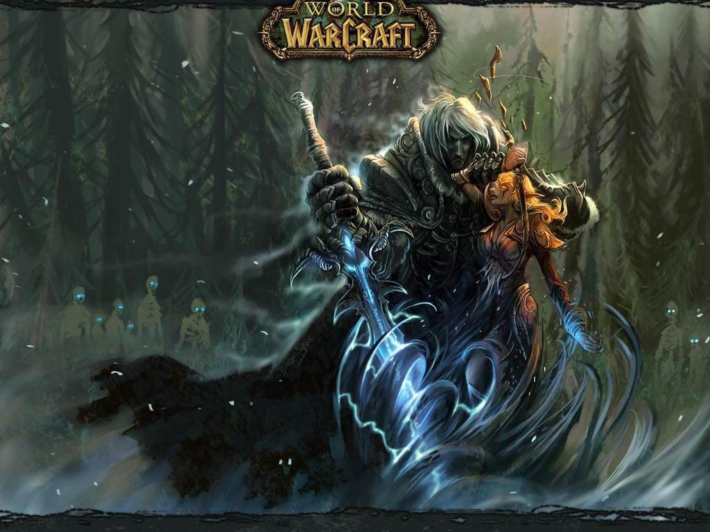 Lichkönig, World of Warcraft, Wald, Rüstung, Logo, Hintergrundbild für iPad und Tablet