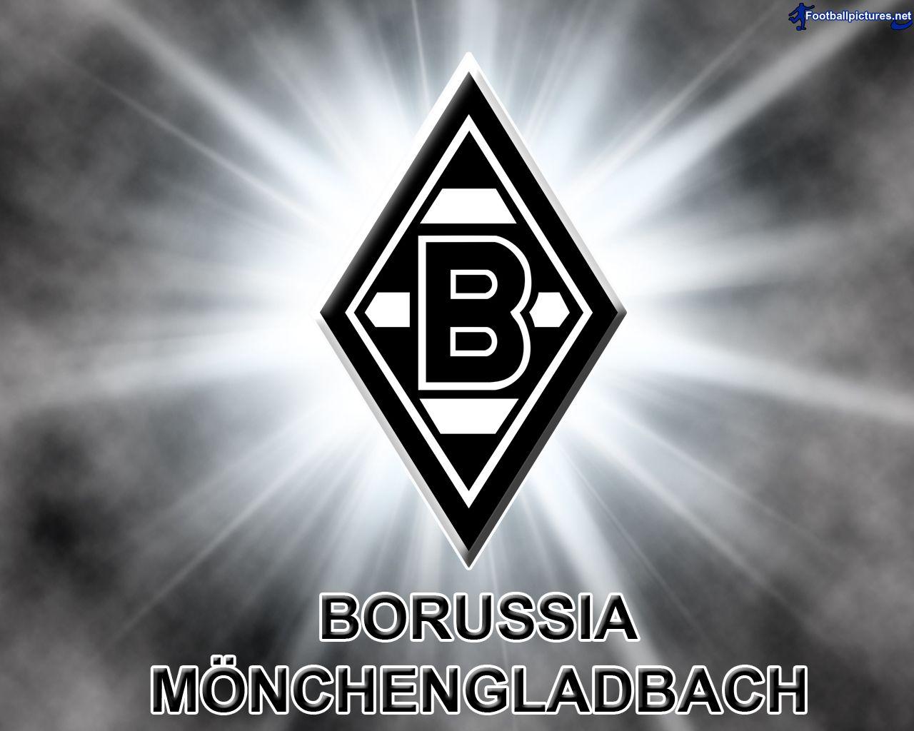 Borussia Mönchengladbach, Wappen, Lichtstrahlen, Grau, HD, Hintergrundbild für den PC