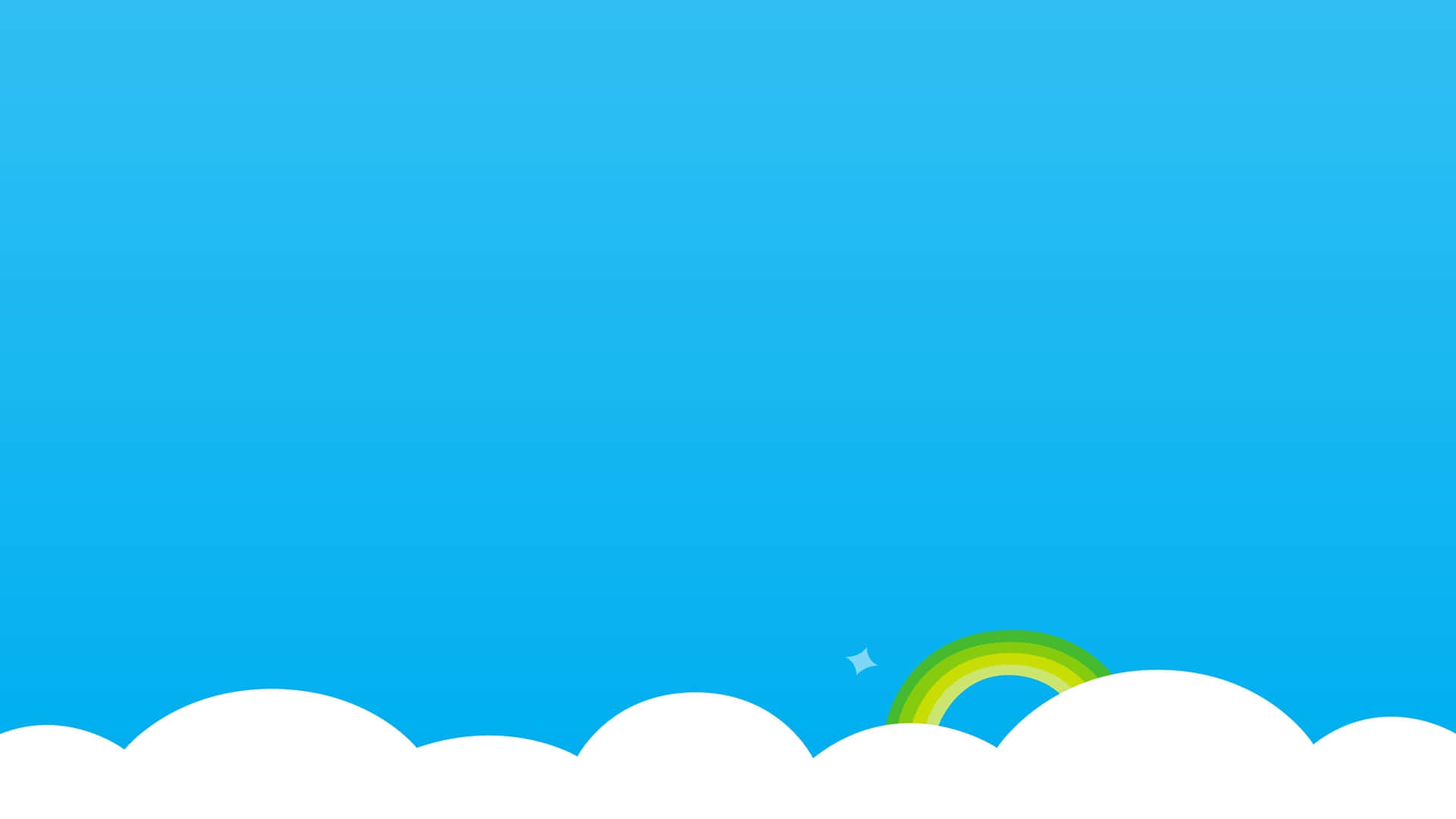 Wolken, Regenbogen, Blauer Hintergrund, Himmel, Skype, Full HD Wallpaper