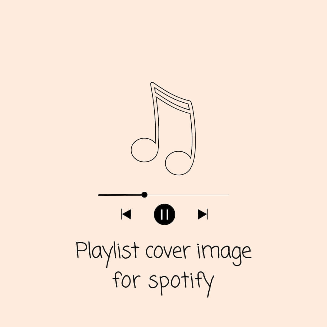 Musiknoten, Playlist-Cover, Linienzeichnung, Beige, Minimalismus, Hintergrundbild fürs iPad