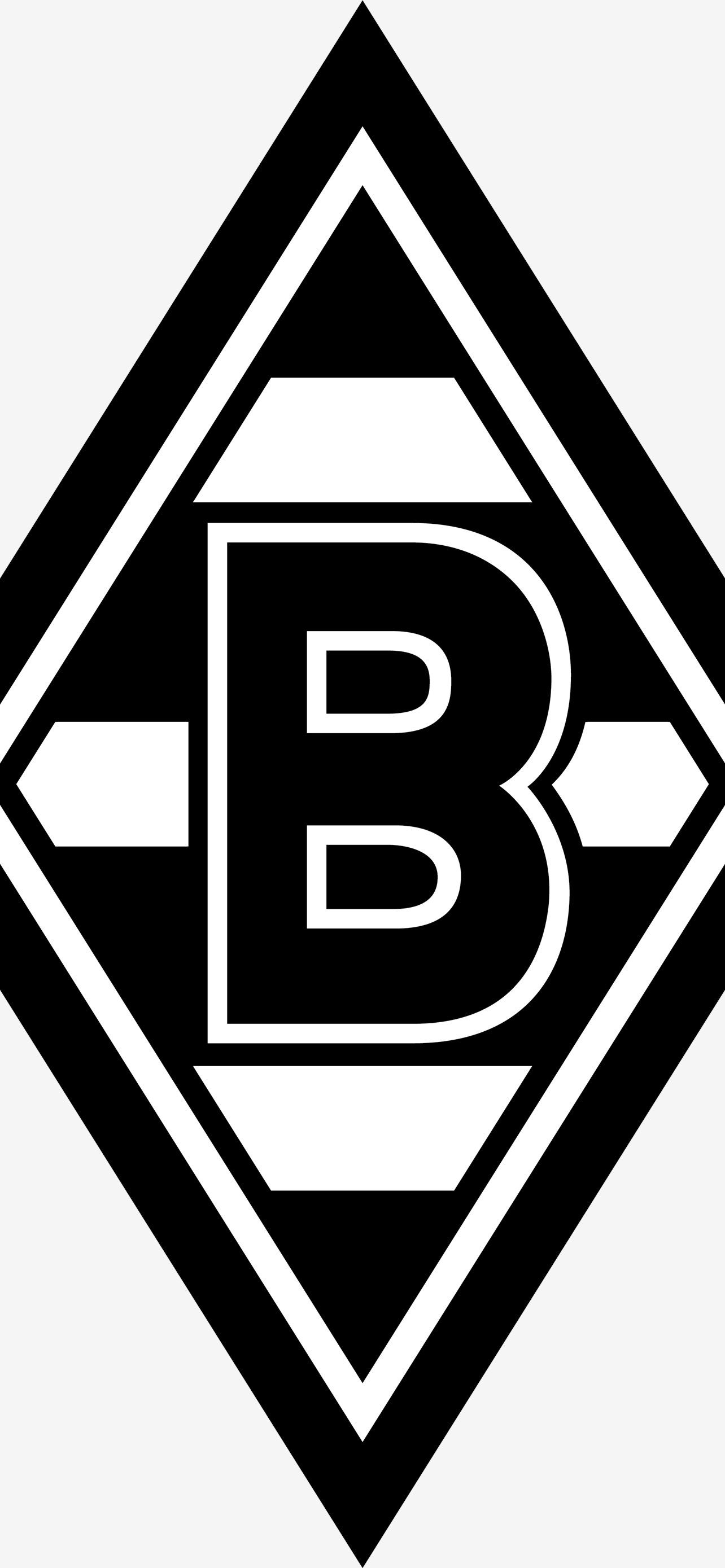 Borussia Mönchengladbach, Wappen, Minimalistisch, Hochformat, 1284x2778, Handy-Hintergrund