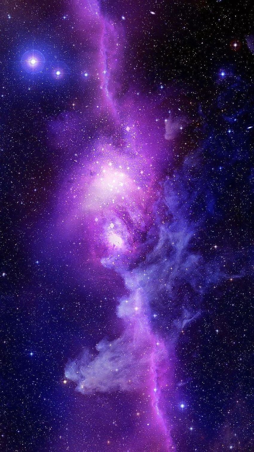 Nebel, Lila, Sternenwolke, Leuchten, Kosmos, HD, Hintergrundbild fürs Handy