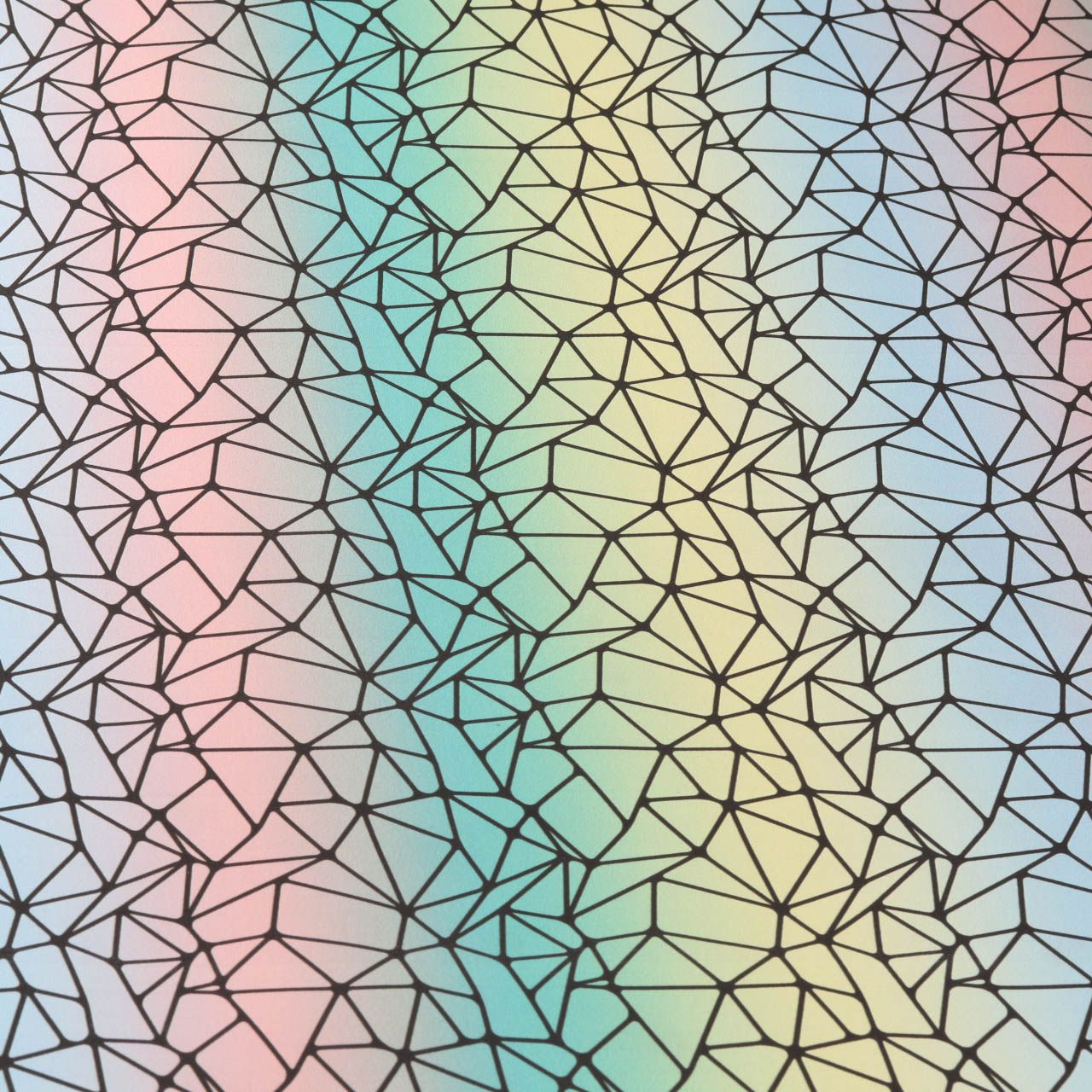 Holografisch, Geometrisches Muster, Schwarze Linien, Regenbogenfarben, HD, iPad-Hintergrundbild