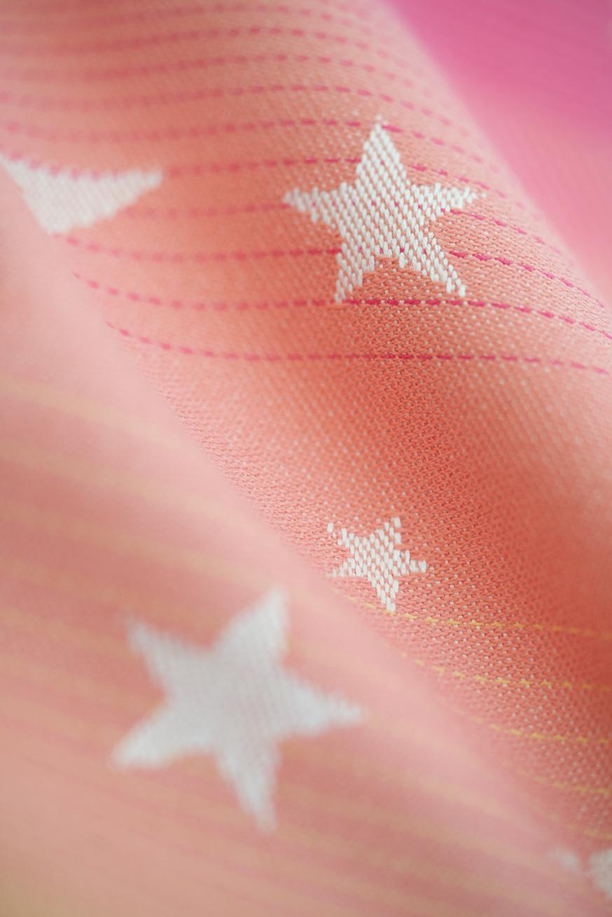 Stoff, Sterne, Koralle, Textil, Falten, HD, Hintergrundbild fürs Tablet