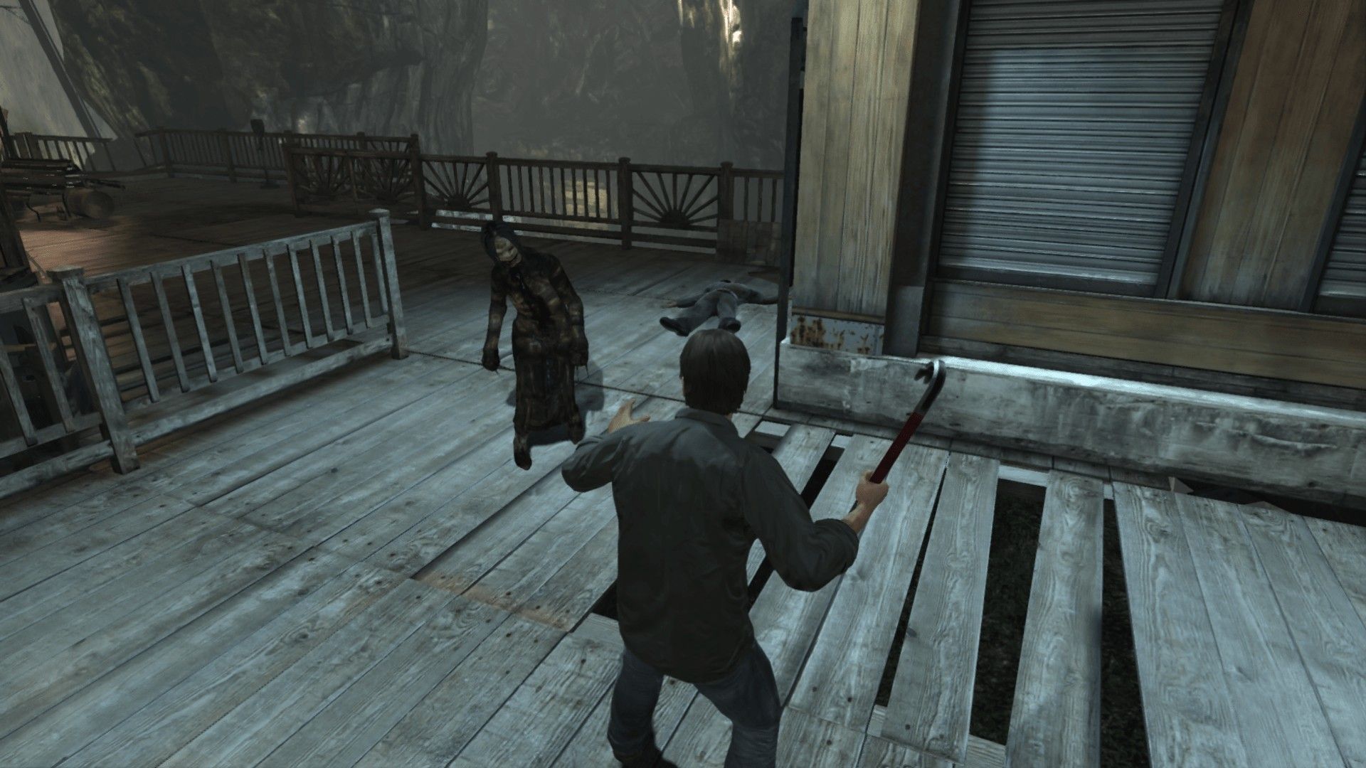 Murphy Pendleton, Silent Hill: Downpour, Holzsteg, Monster, Gameplay, Full HD, Breitbild-Hintergrundbild