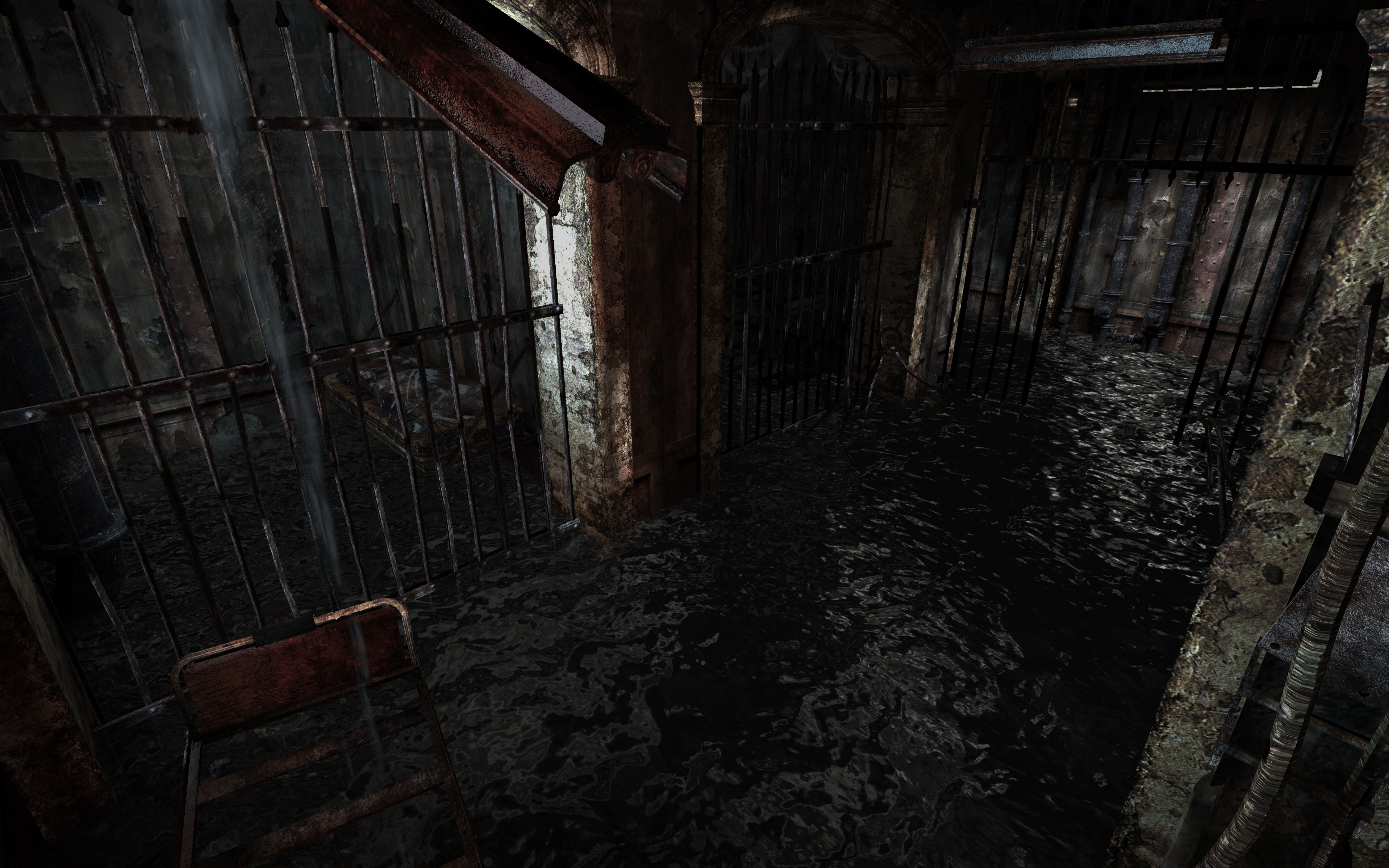 Silent Hill, Anderswelt, Gitter, Rost, Dunkel, 16:10, 4K-Hintergrundbild für den Desktop