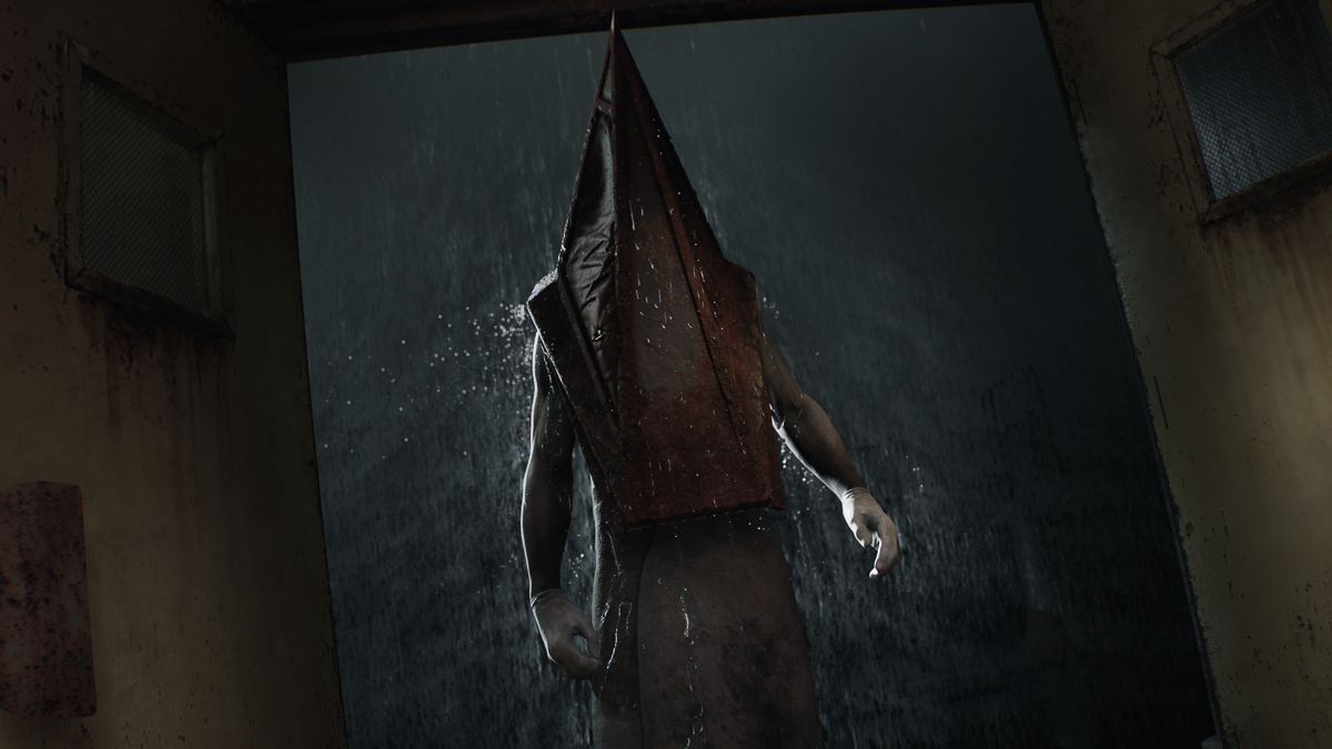 Pyramid Head, Silent Hill, Regen, Dunkel, Monster, Hintergrundbild