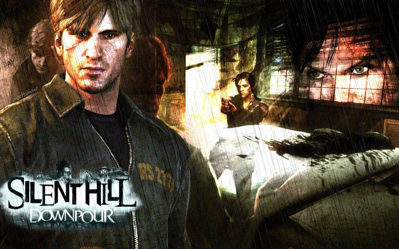 Silent Hill: Downpour, Murphy Pendleton, Logo, Collage, Düster, HD, Breitbild-Hintergrundbild