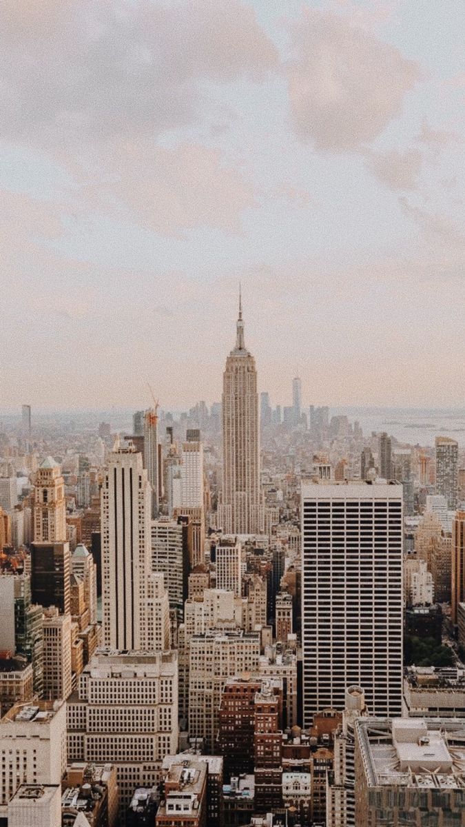 Empire State Building, New York City, Manhattan, Skyline, Wolkenkratzer, Android-Hintergrundbild