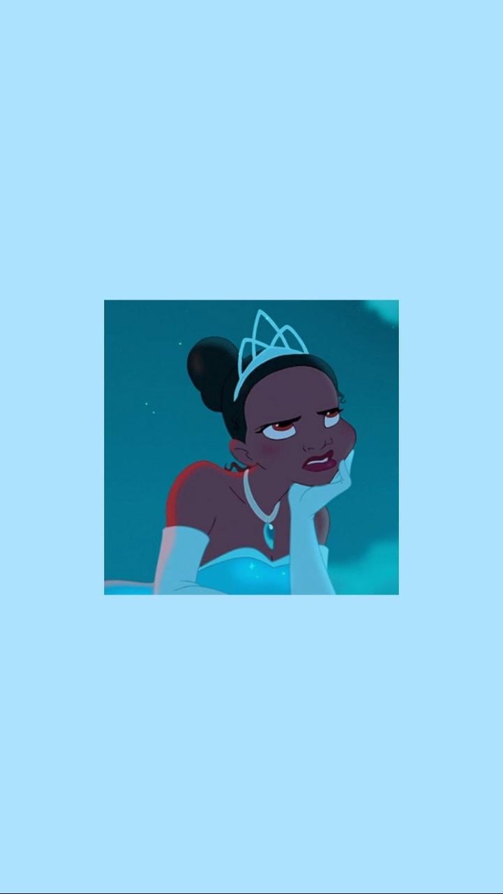 Tiana, Küss den Frosch, Hellblau, Diadem, HD, Handy-Hintergrund im Hochformat