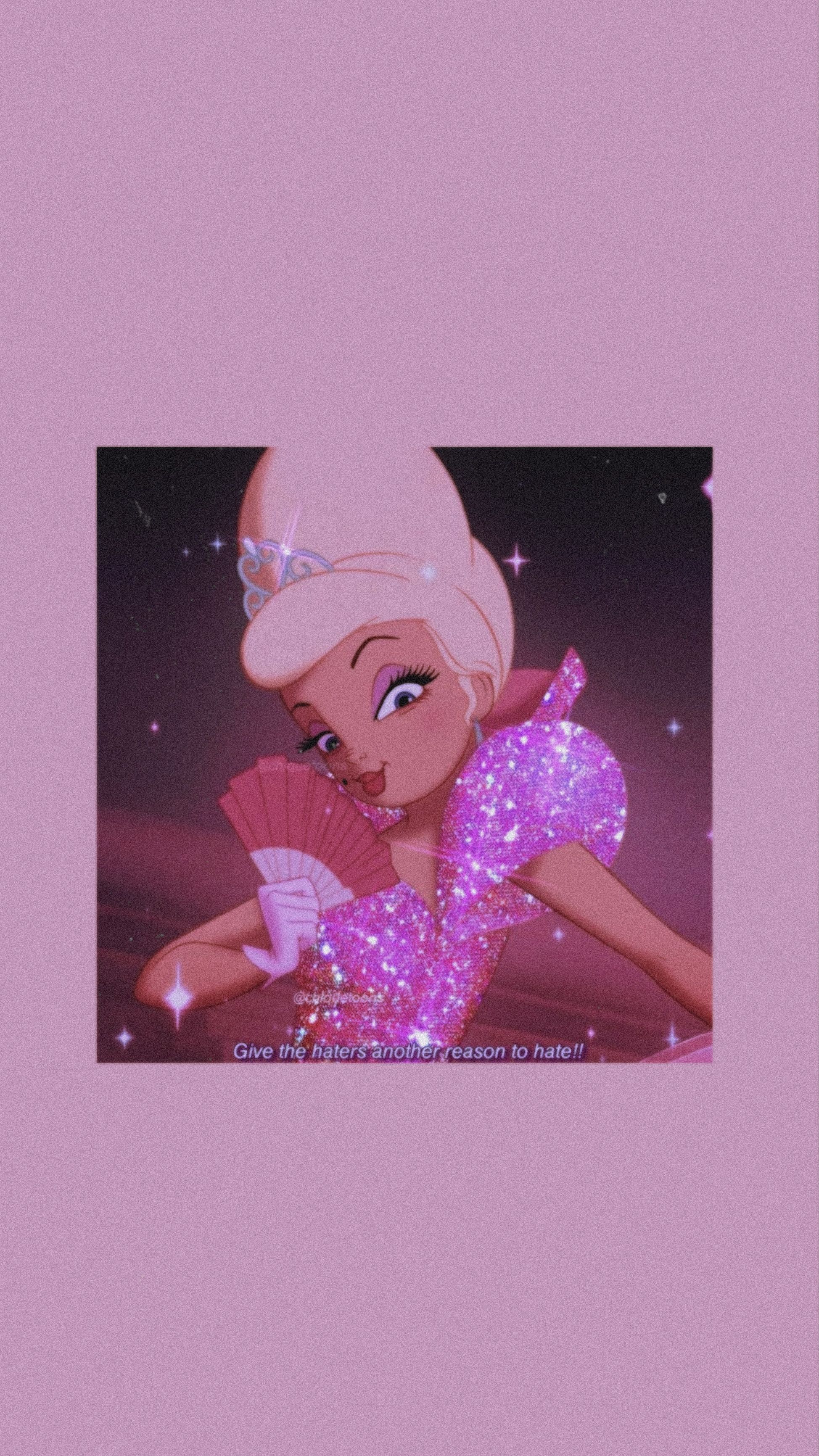 Disney-Prinzessin, Glitzerkleid, Lila, Rosa, QHD+, Hintergrundbild fürs Handy