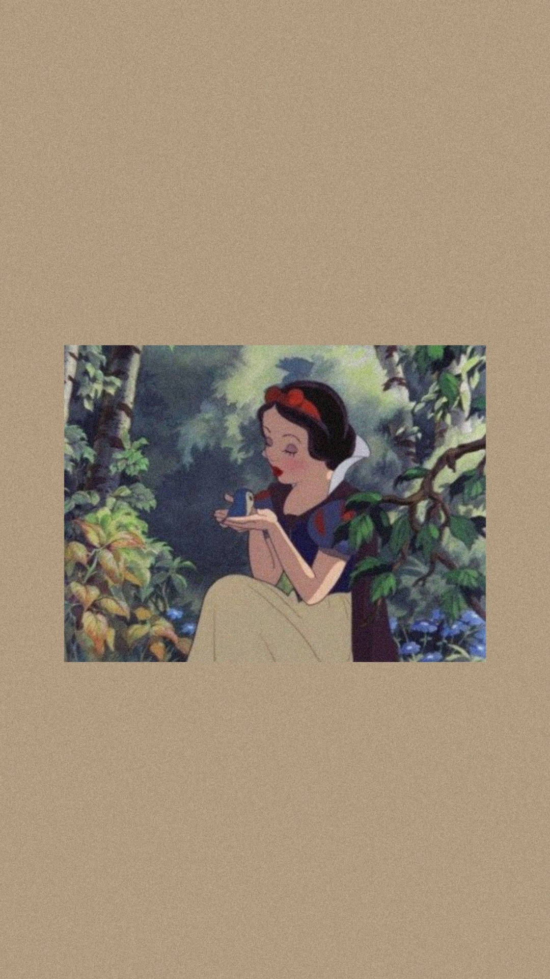 Schneewittchen, Wald, Beige, Disney, Full HD, Hintergrundbild fürs Handy
