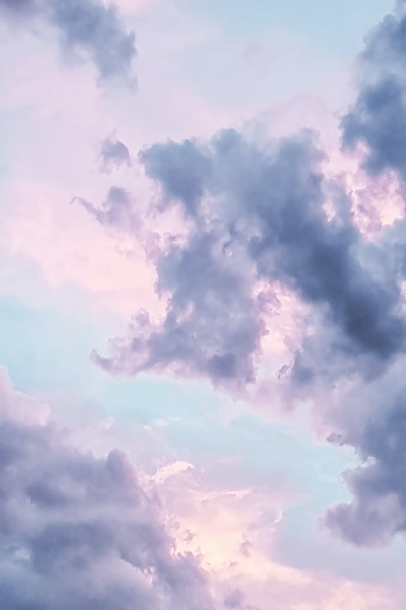 Wolken, Himmel, Lila, Pastell, Hintergrundbild für iPhone und Android