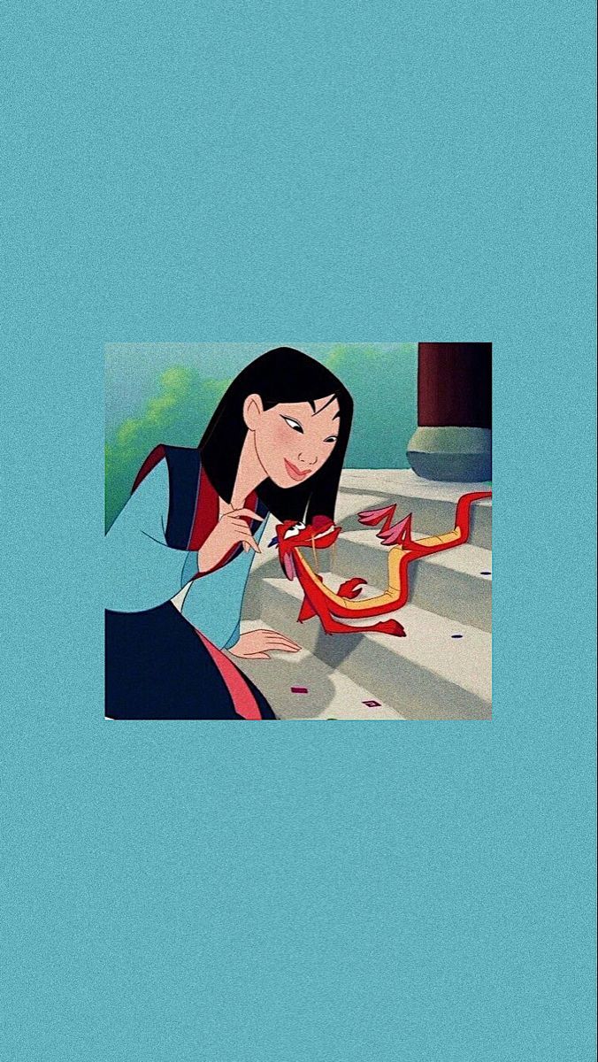 Mulan, Mushu, Türkis, Disney, Hintergrundbild für iPhone und Android