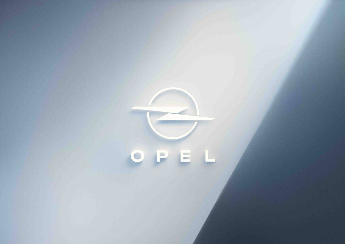Opel-Logo, Opel Blitz, Minimalistisch, Silber, Weiß, Hintergrundbild