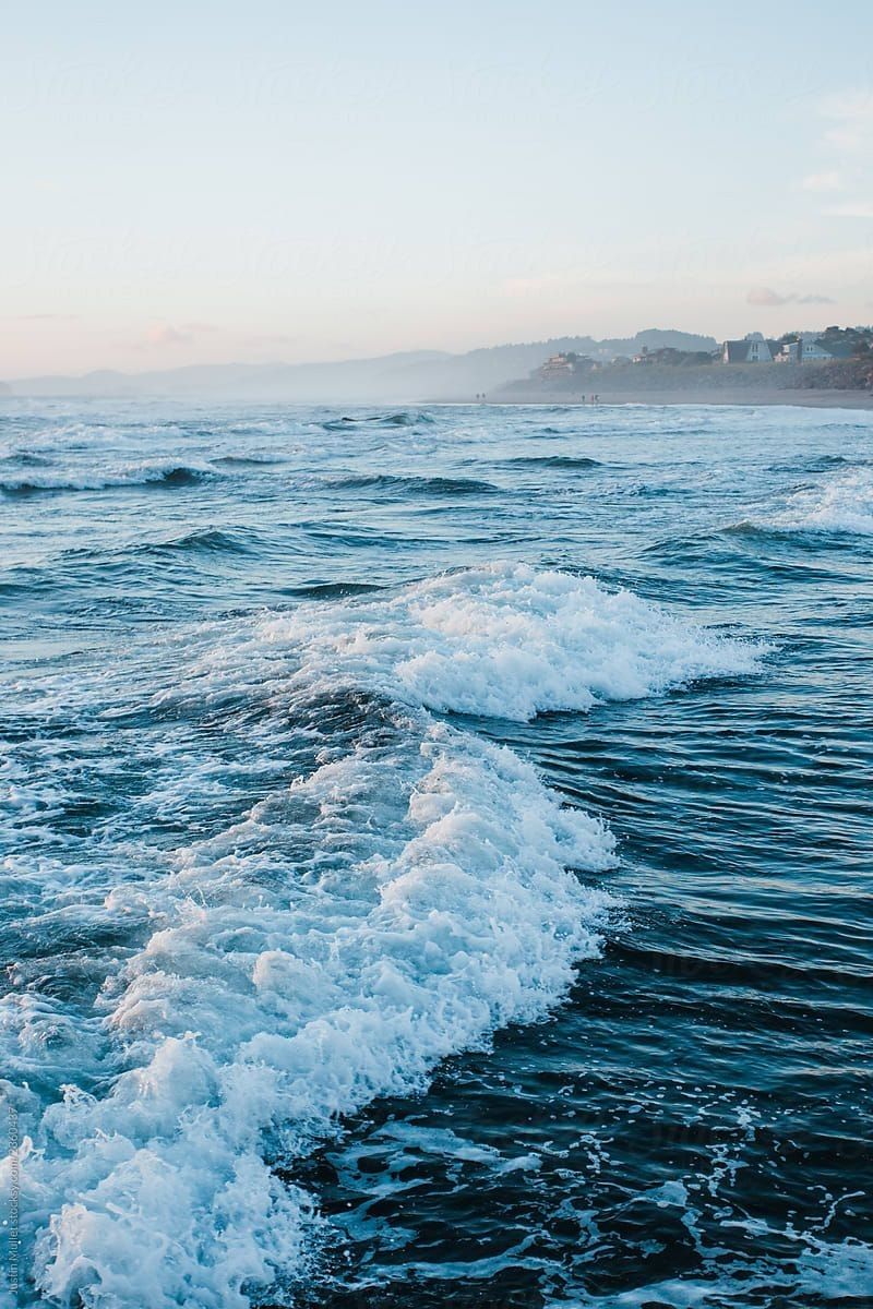 Brandung, Küste, Meer, Blaue Stunde, HD, Hintergrundbild fürs Handy