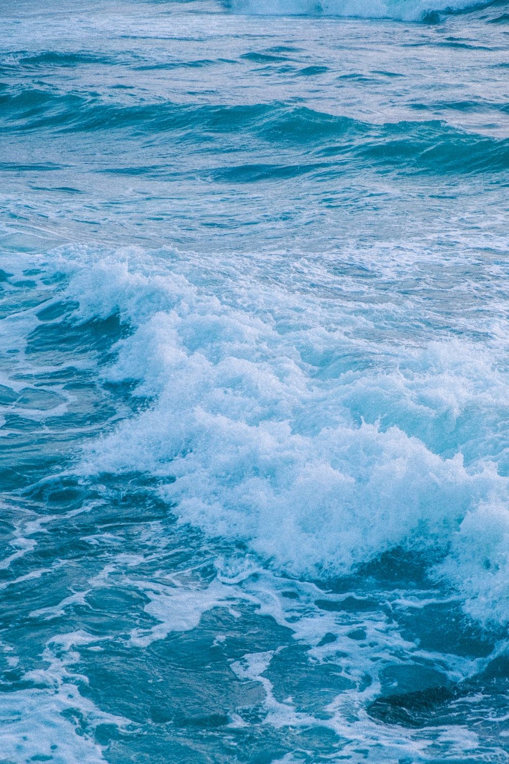 Meer, Brandung, Gischt, Blau, HD, Sperrbildschirm fürs iPhone