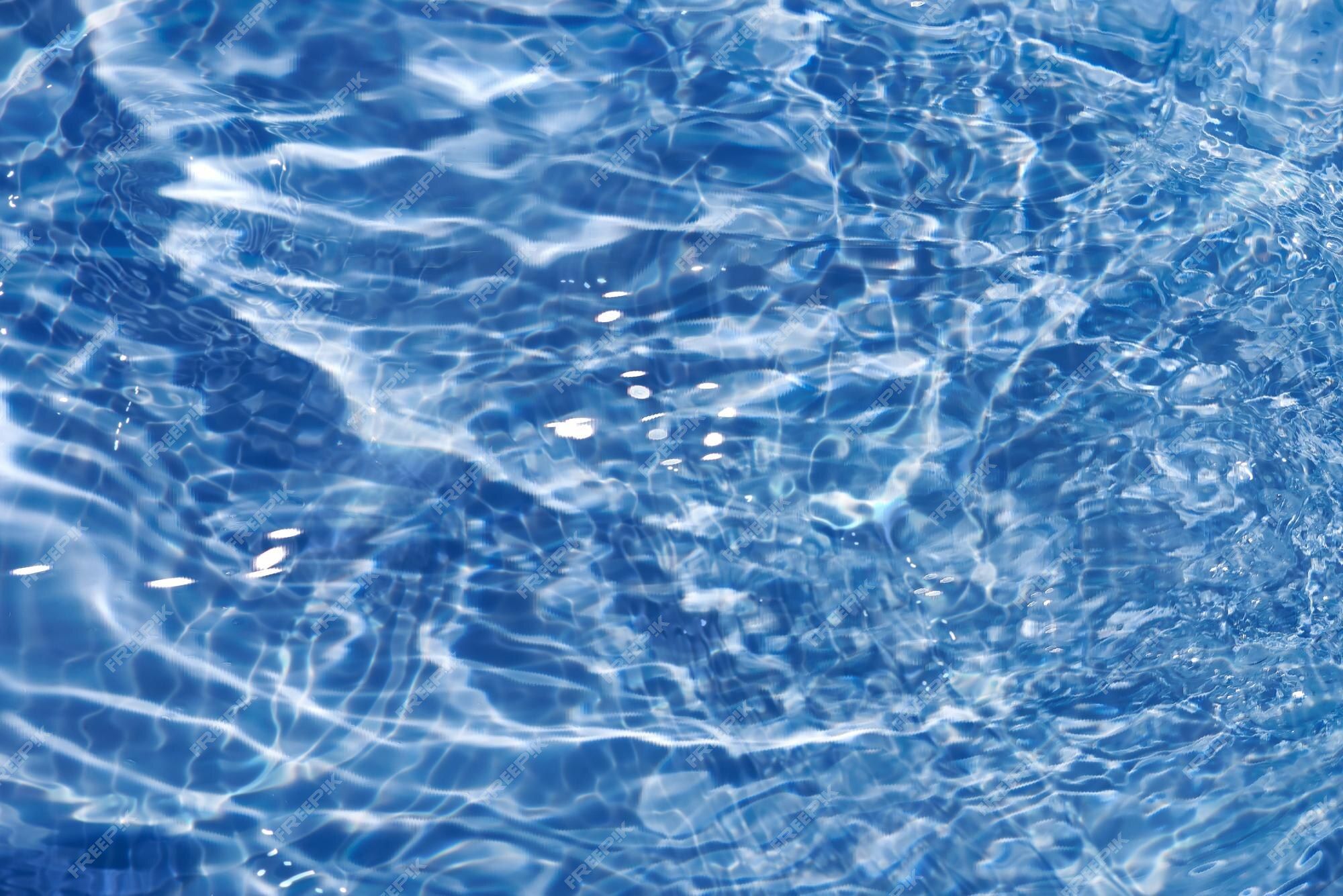 Wasseroberfläche, Lichtreflexe, Pool, Blau, Textur, Full HD, Desktop-Hintergrund für Windows