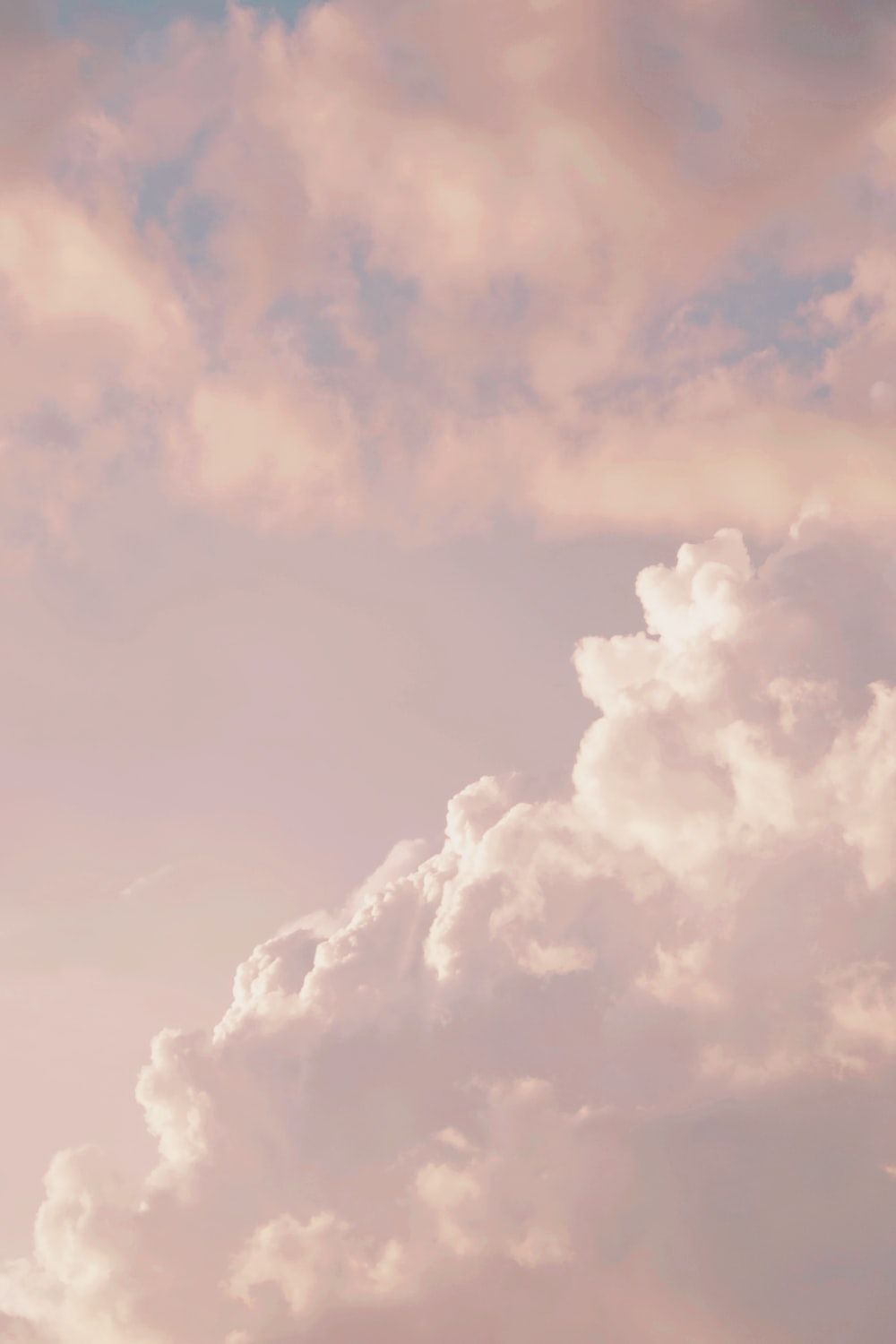 Wolken, Beige Töne, Pastell, Weich, HD, Hintergrundbild fürs Handy