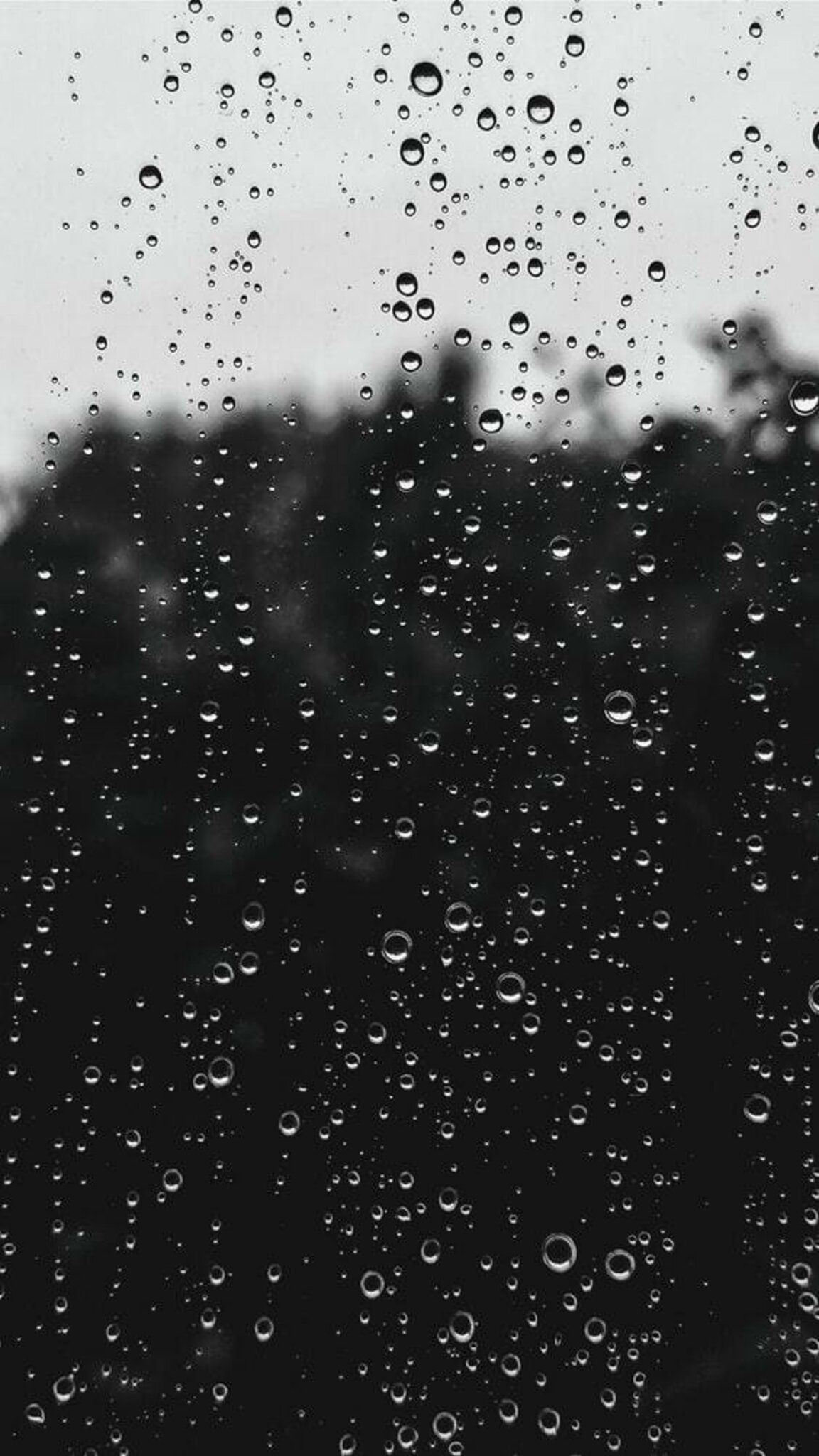 Regentropfen, Fensterscheibe, Regen, Dunkel, Wassertropfen, Full HD, iPhone-Hintergrundbild