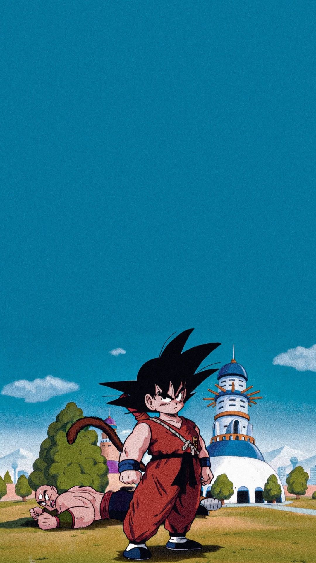 Son Goku, Kame-Haus, Dragon Ball, Insel, Türkis, Hintergrundbild für iPhone und Android