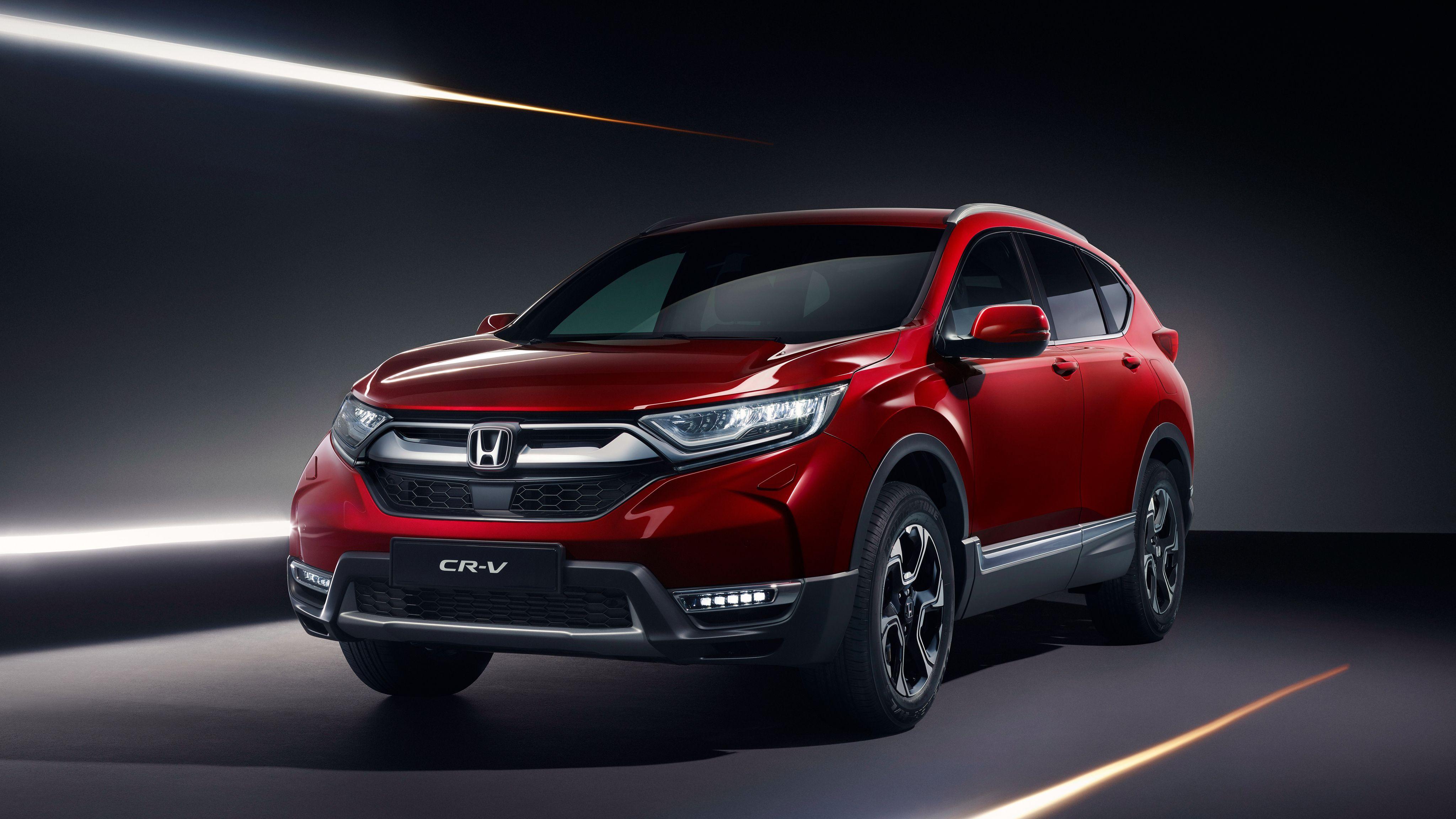 Honda CR-V, Honda, Roter SUV, Studio, Lichtstreifen, 4K, Hintergrund für den Desktop