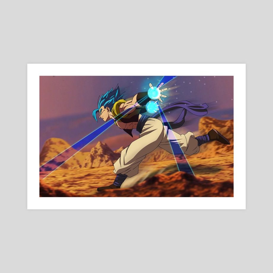 Gogeta, Dragon Ball Super, Poster, Wüste, Kampf, Hintergrundbild für iPad und Tablet